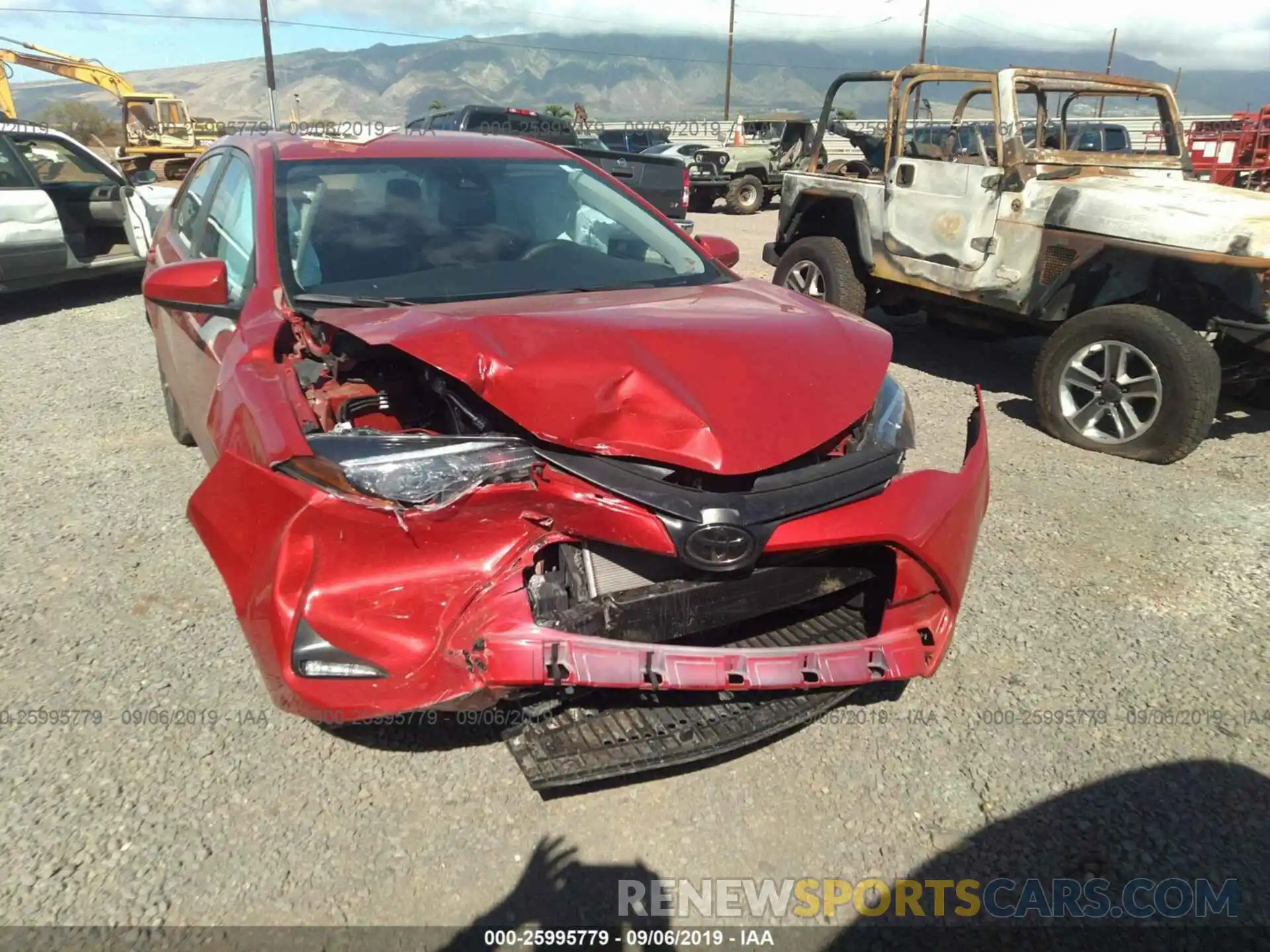 6 Photograph of a damaged car 5YFBURHE9KP919053 TOYOTA COROLLA 2019