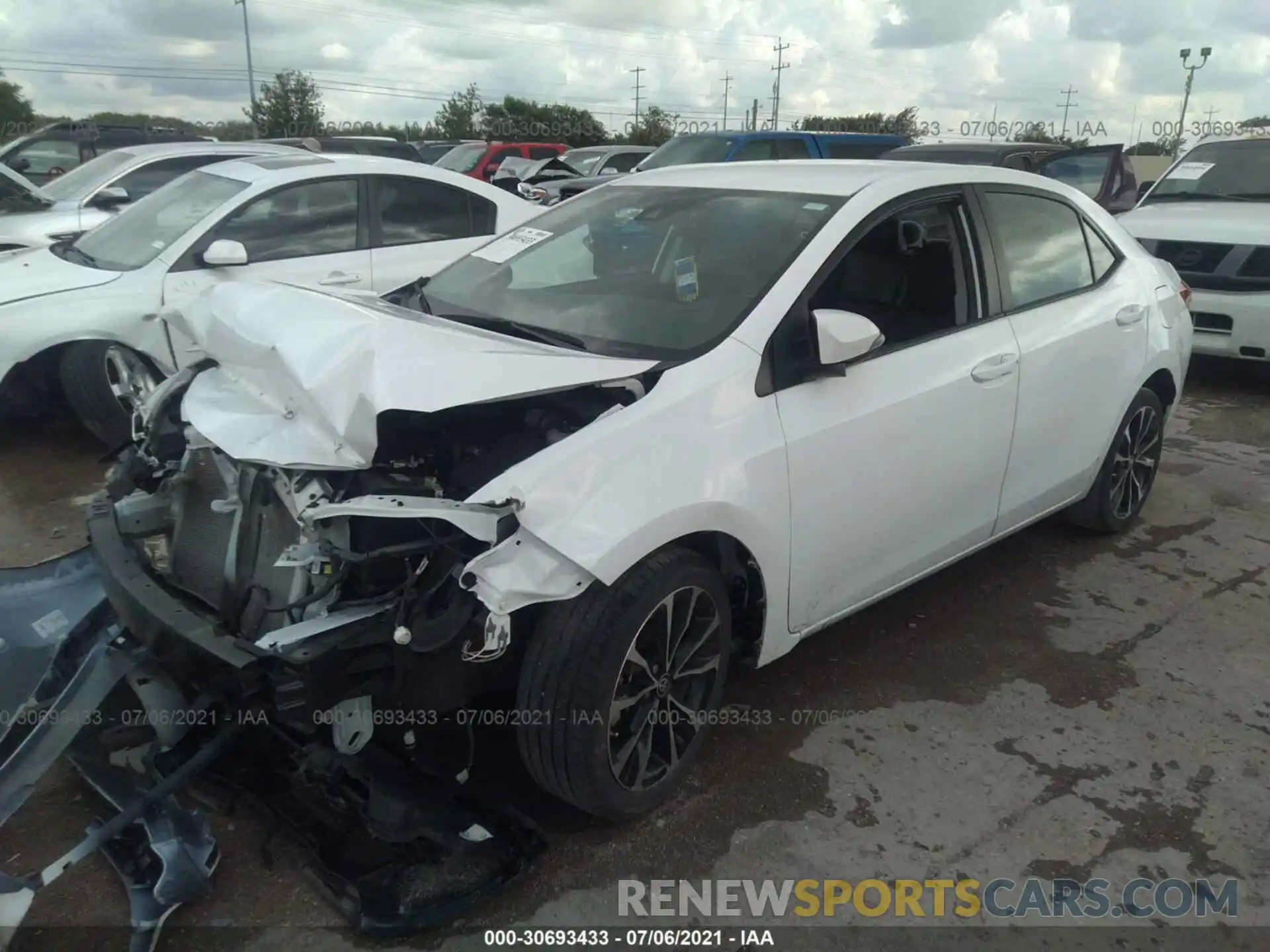 2 Photograph of a damaged car 5YFBURHE9KP919120 TOYOTA COROLLA 2019