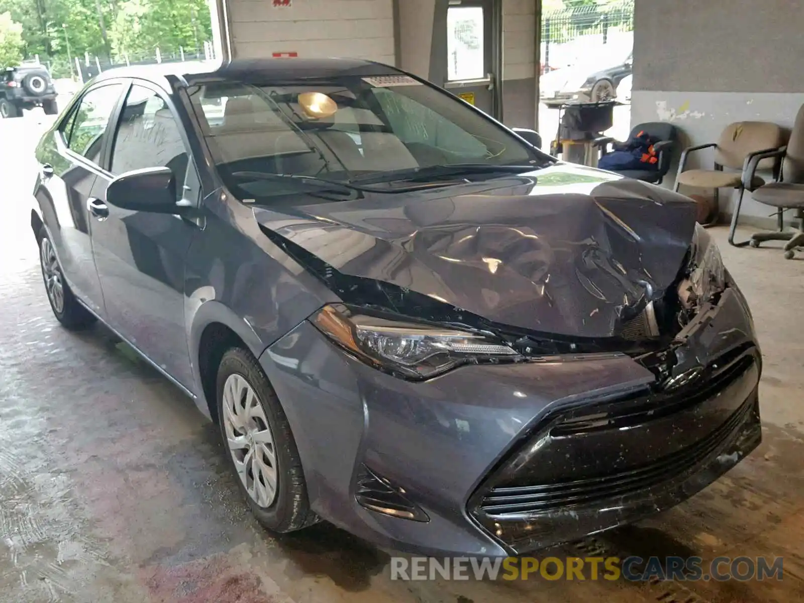 1 Photograph of a damaged car 5YFBURHE9KP919201 TOYOTA COROLLA 2019