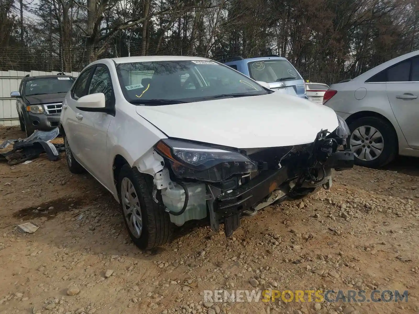 1 Photograph of a damaged car 5YFBURHE9KP919277 TOYOTA COROLLA 2019