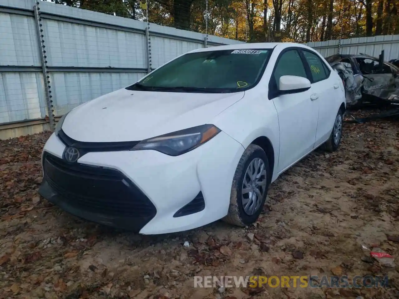 2 Photograph of a damaged car 5YFBURHE9KP919411 TOYOTA COROLLA 2019