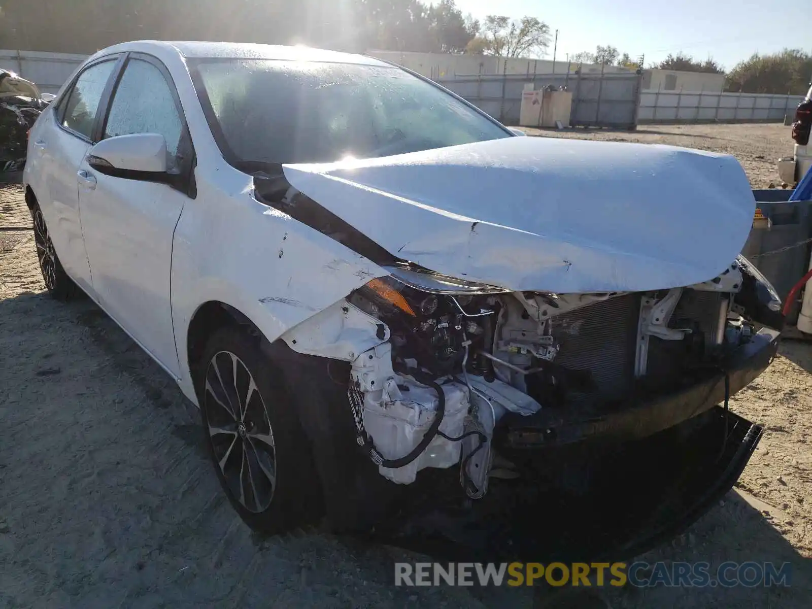 1 Photograph of a damaged car 5YFBURHE9KP919683 TOYOTA COROLLA 2019