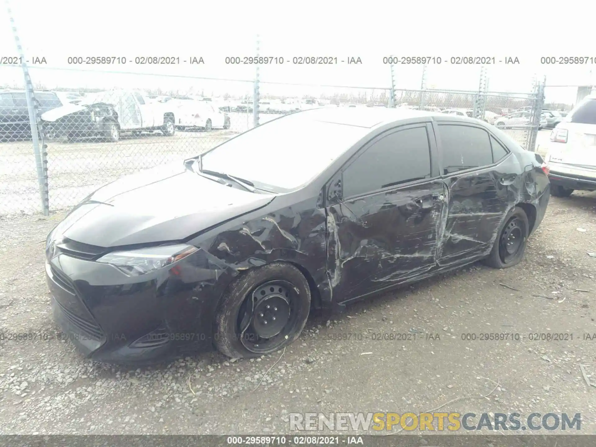 2 Photograph of a damaged car 5YFBURHE9KP919912 TOYOTA COROLLA 2019