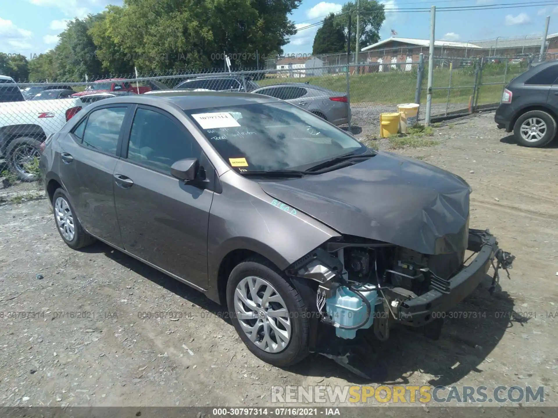 1 Photograph of a damaged car 5YFBURHE9KP920171 TOYOTA COROLLA 2019