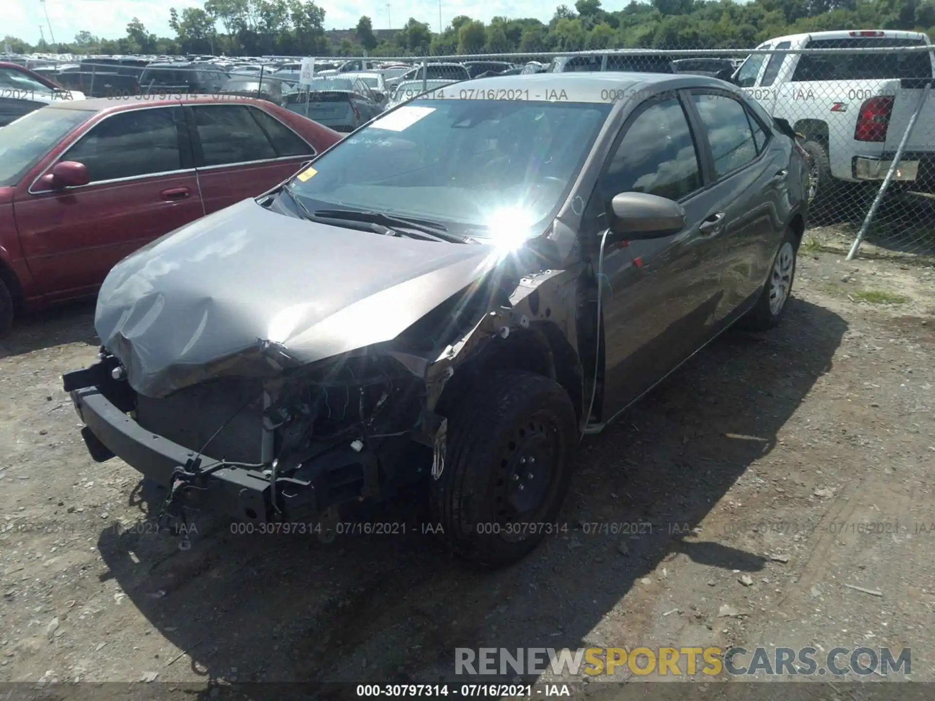 2 Photograph of a damaged car 5YFBURHE9KP920171 TOYOTA COROLLA 2019