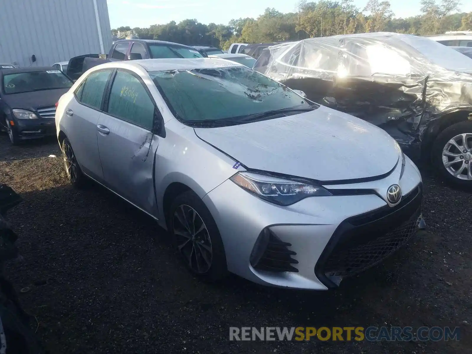 1 Photograph of a damaged car 5YFBURHE9KP920185 TOYOTA COROLLA 2019