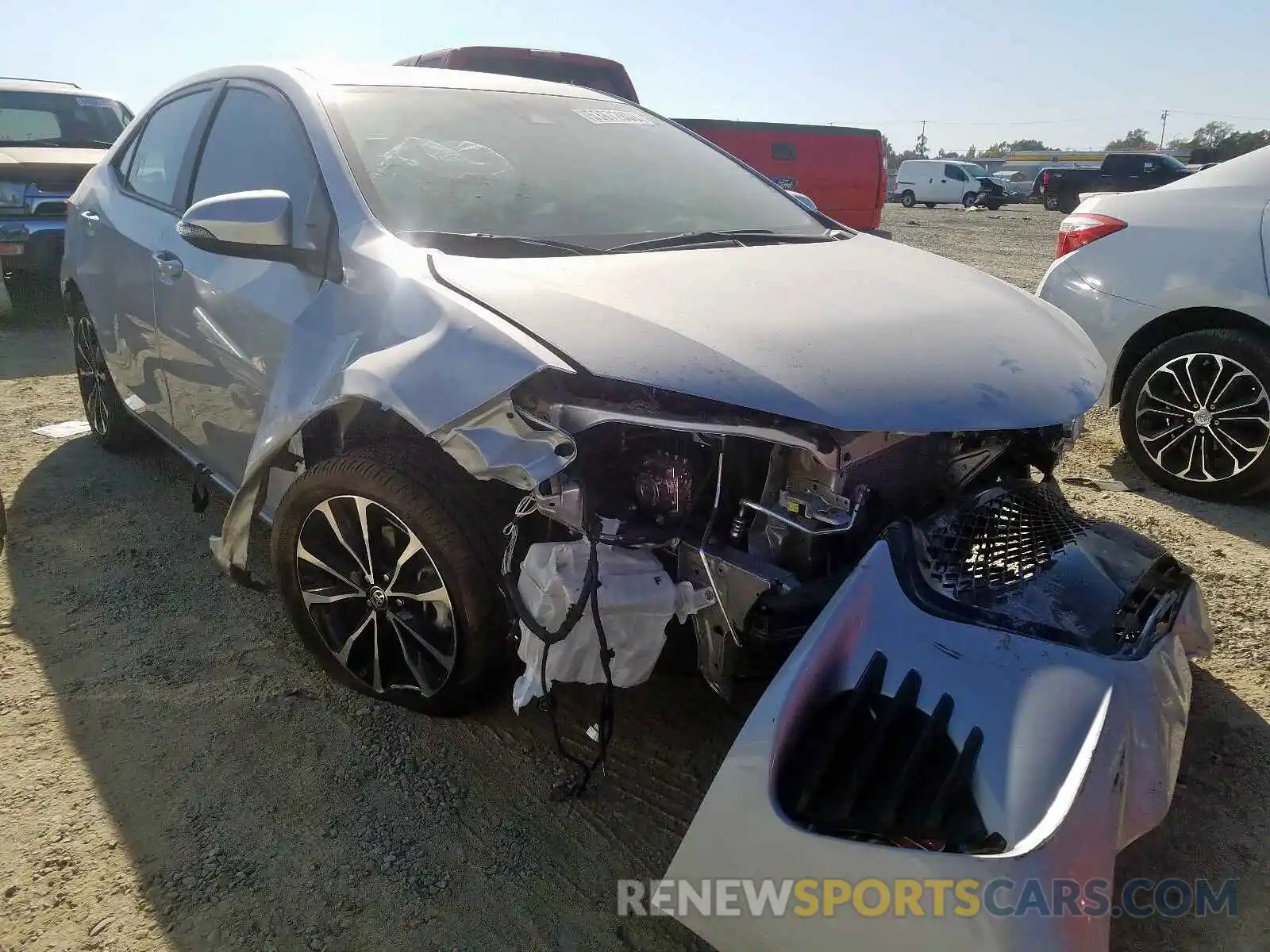 1 Photograph of a damaged car 5YFBURHE9KP920378 TOYOTA COROLLA 2019