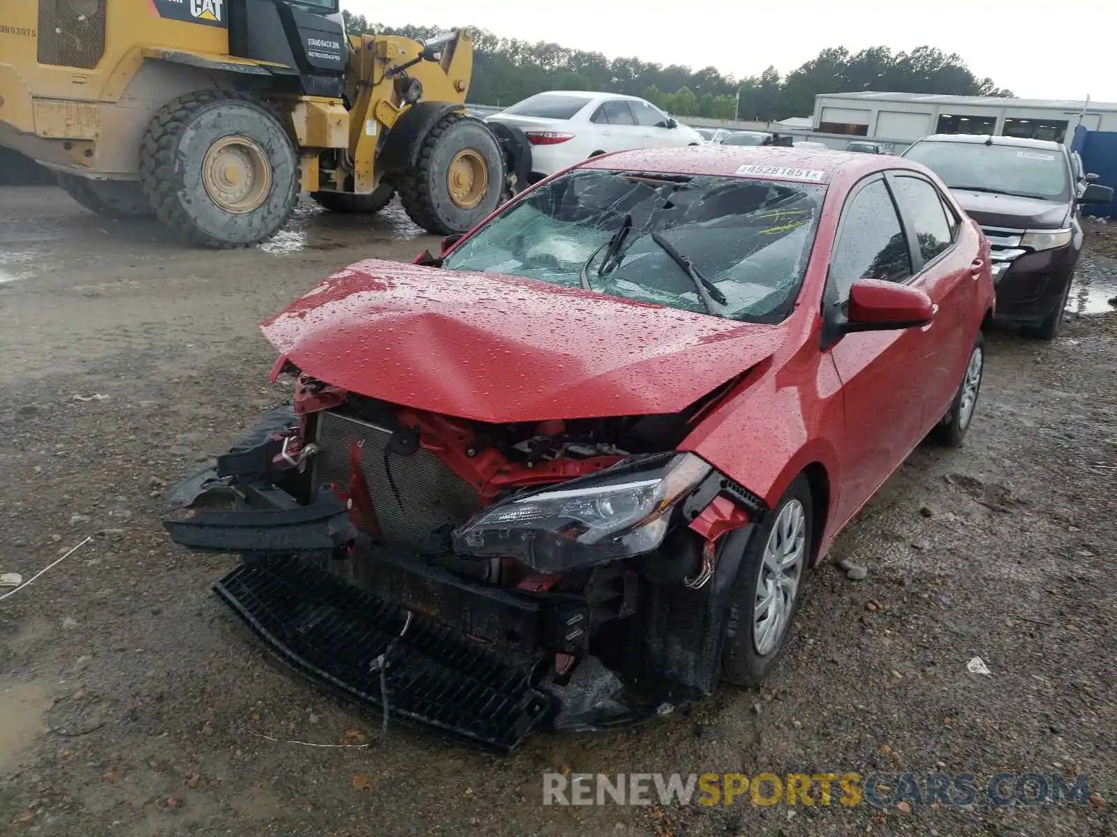 2 Photograph of a damaged car 5YFBURHE9KP921028 TOYOTA COROLLA 2019