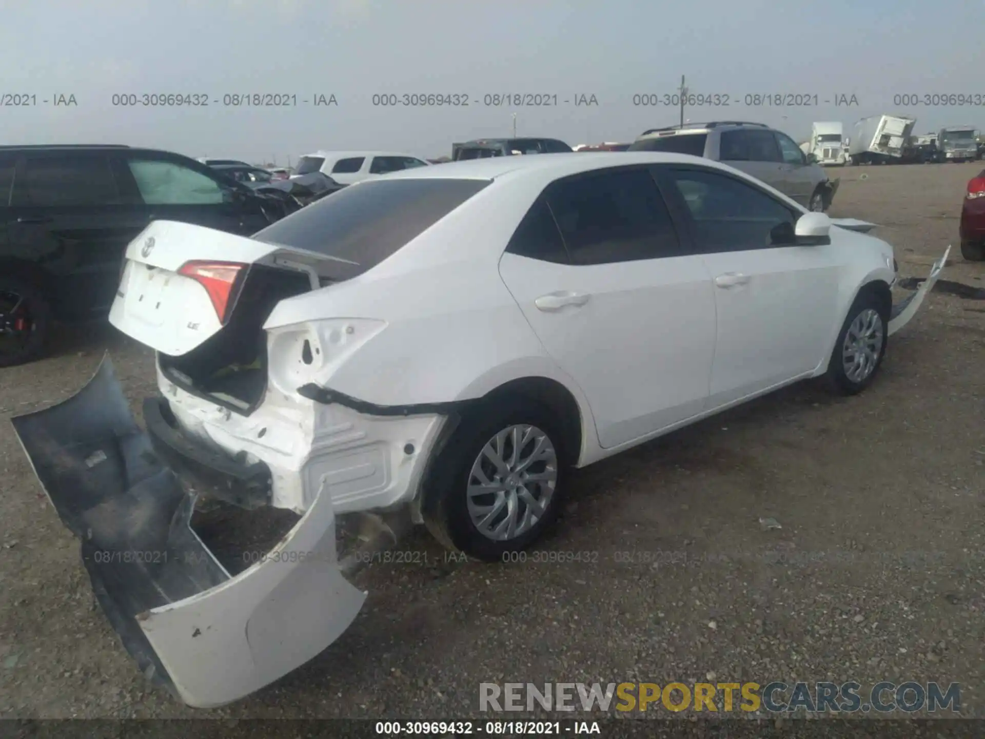 4 Photograph of a damaged car 5YFBURHE9KP921644 TOYOTA COROLLA 2019