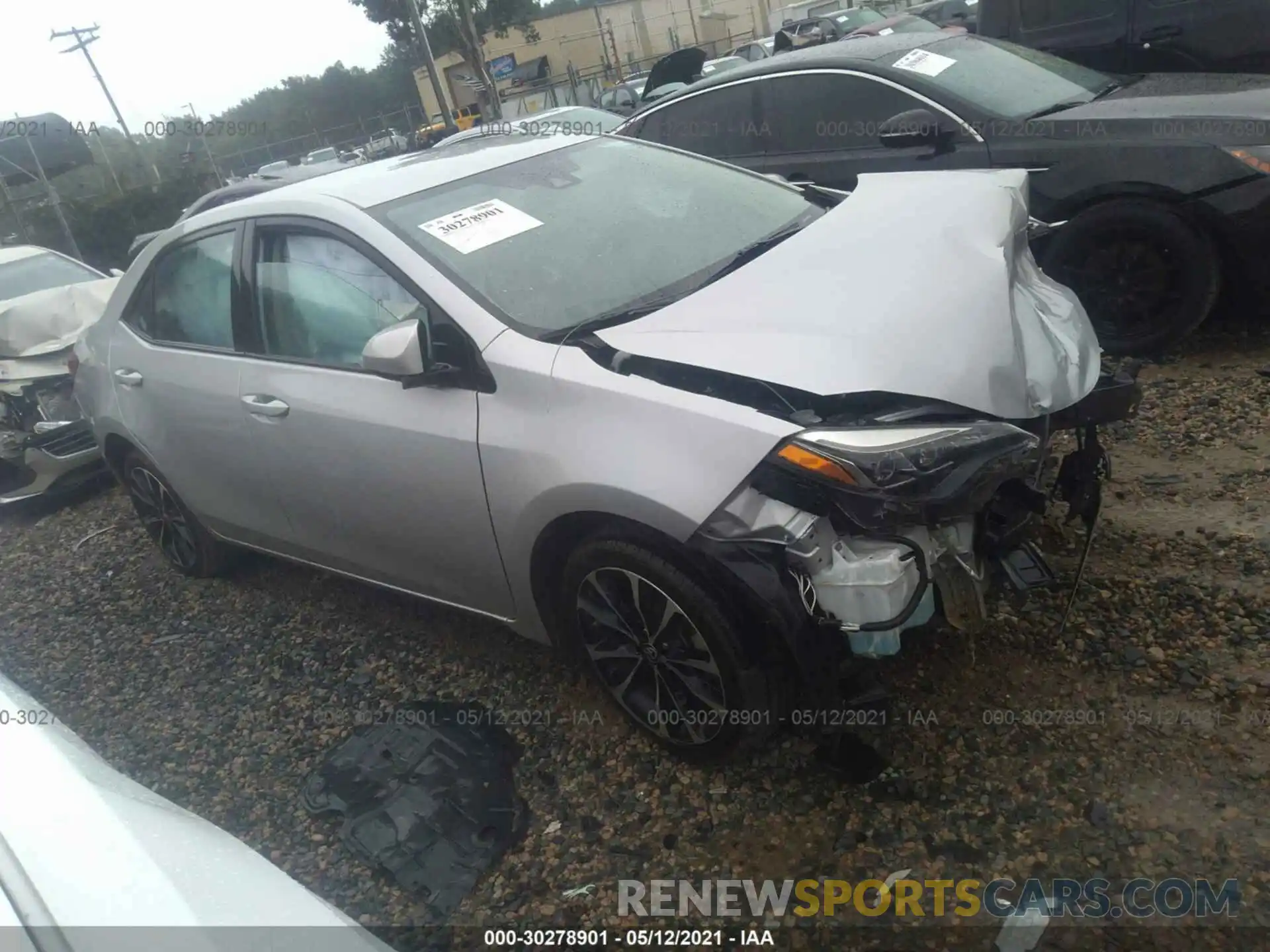 1 Photograph of a damaged car 5YFBURHE9KP921935 TOYOTA COROLLA 2019