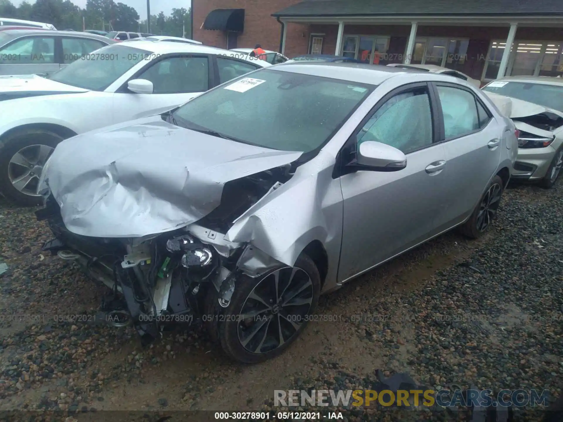 2 Photograph of a damaged car 5YFBURHE9KP921935 TOYOTA COROLLA 2019