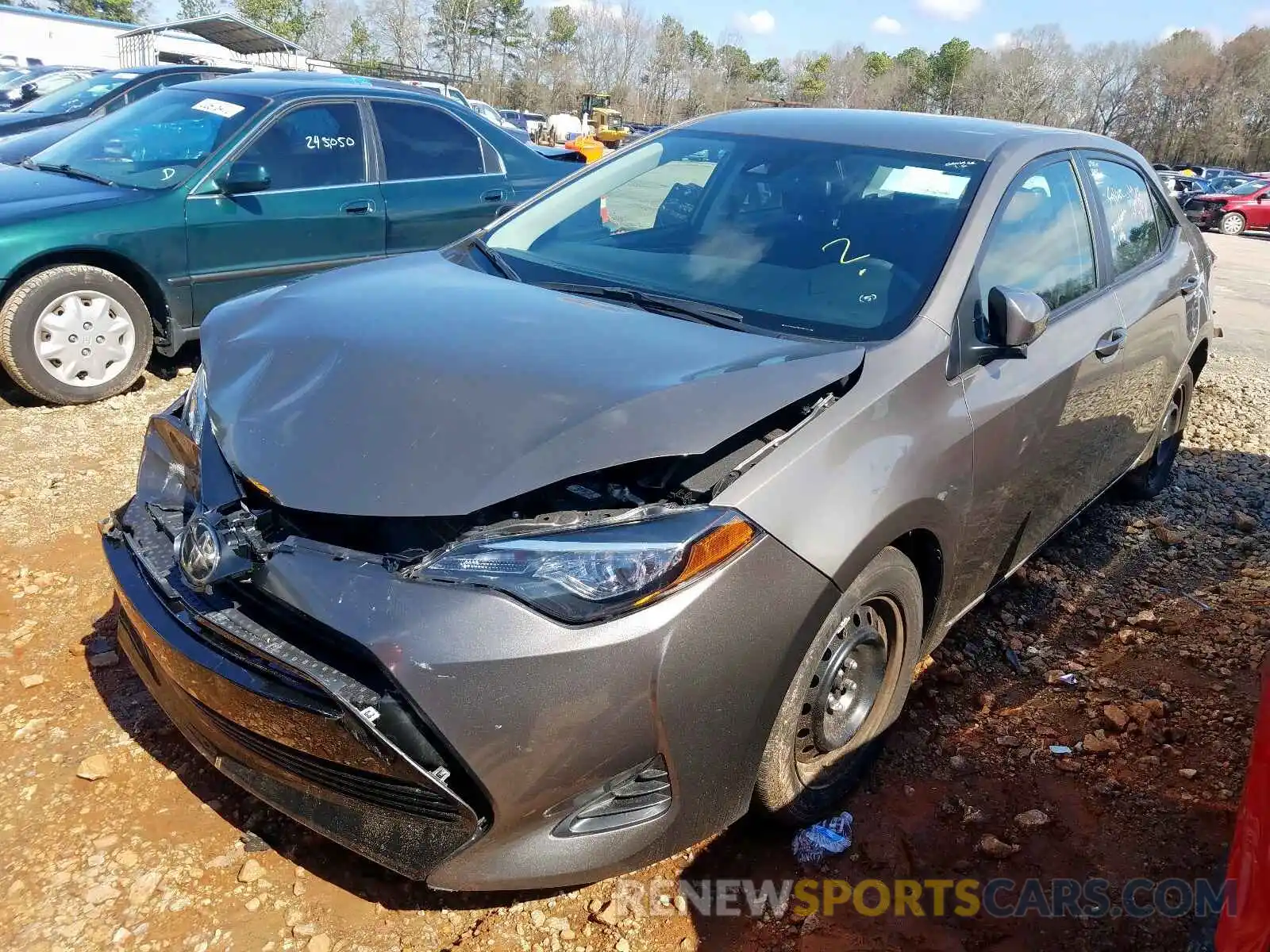 2 Photograph of a damaged car 5YFBURHE9KP921952 TOYOTA COROLLA 2019