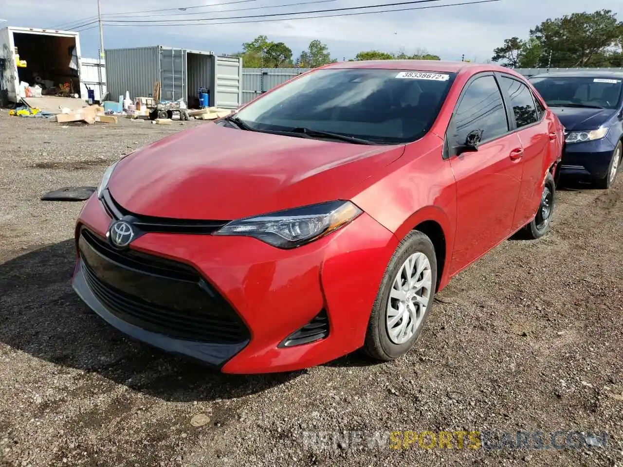 2 Photograph of a damaged car 5YFBURHE9KP922020 TOYOTA COROLLA 2019