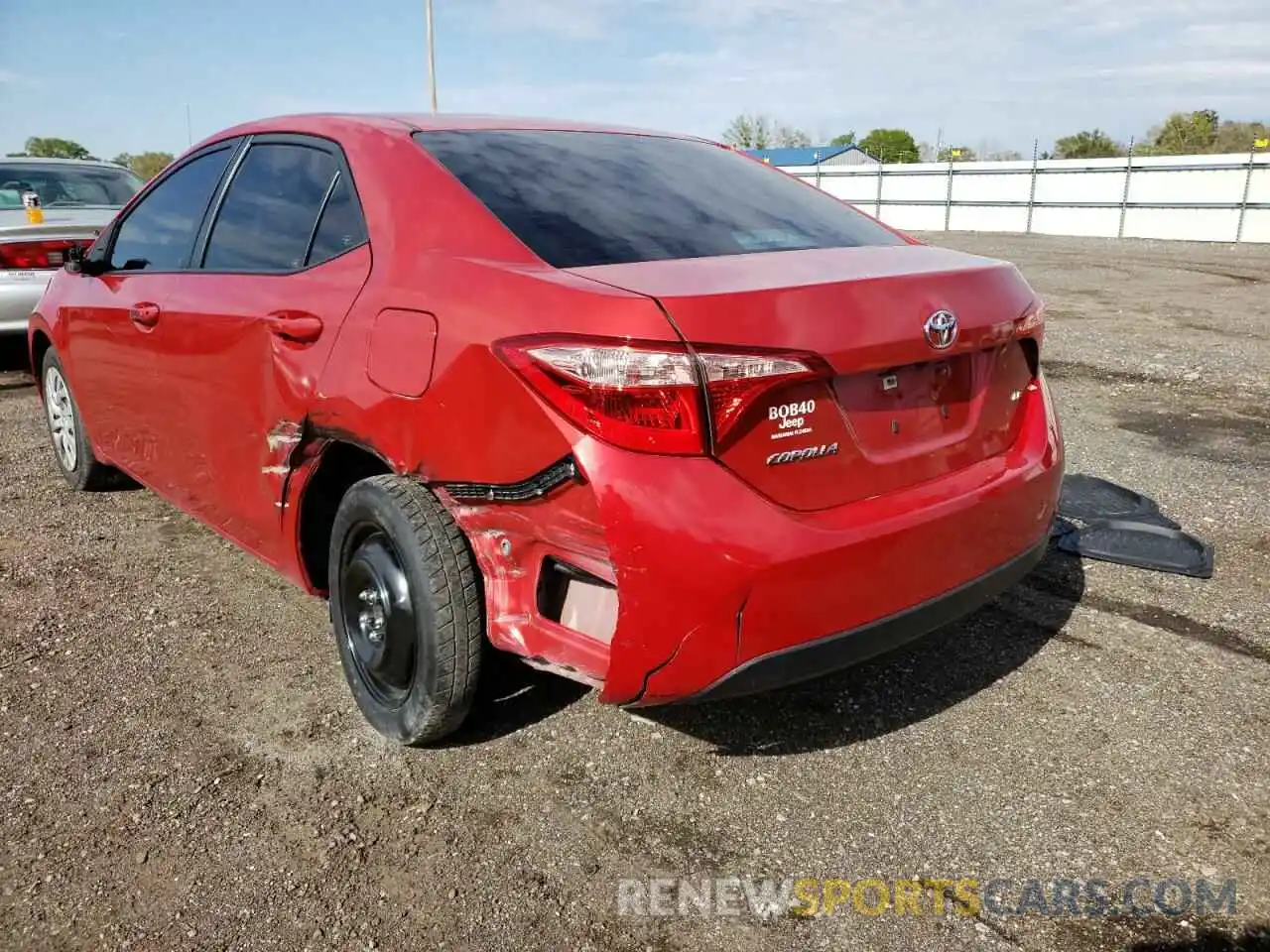 3 Photograph of a damaged car 5YFBURHE9KP922020 TOYOTA COROLLA 2019