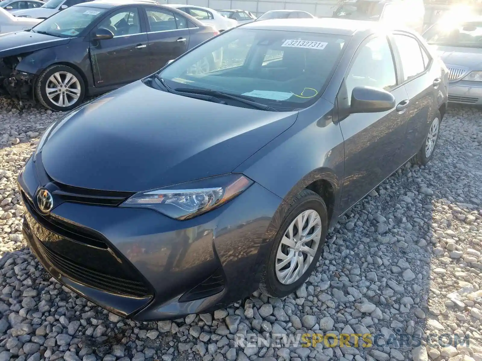 2 Photograph of a damaged car 5YFBURHE9KP923054 TOYOTA COROLLA 2019