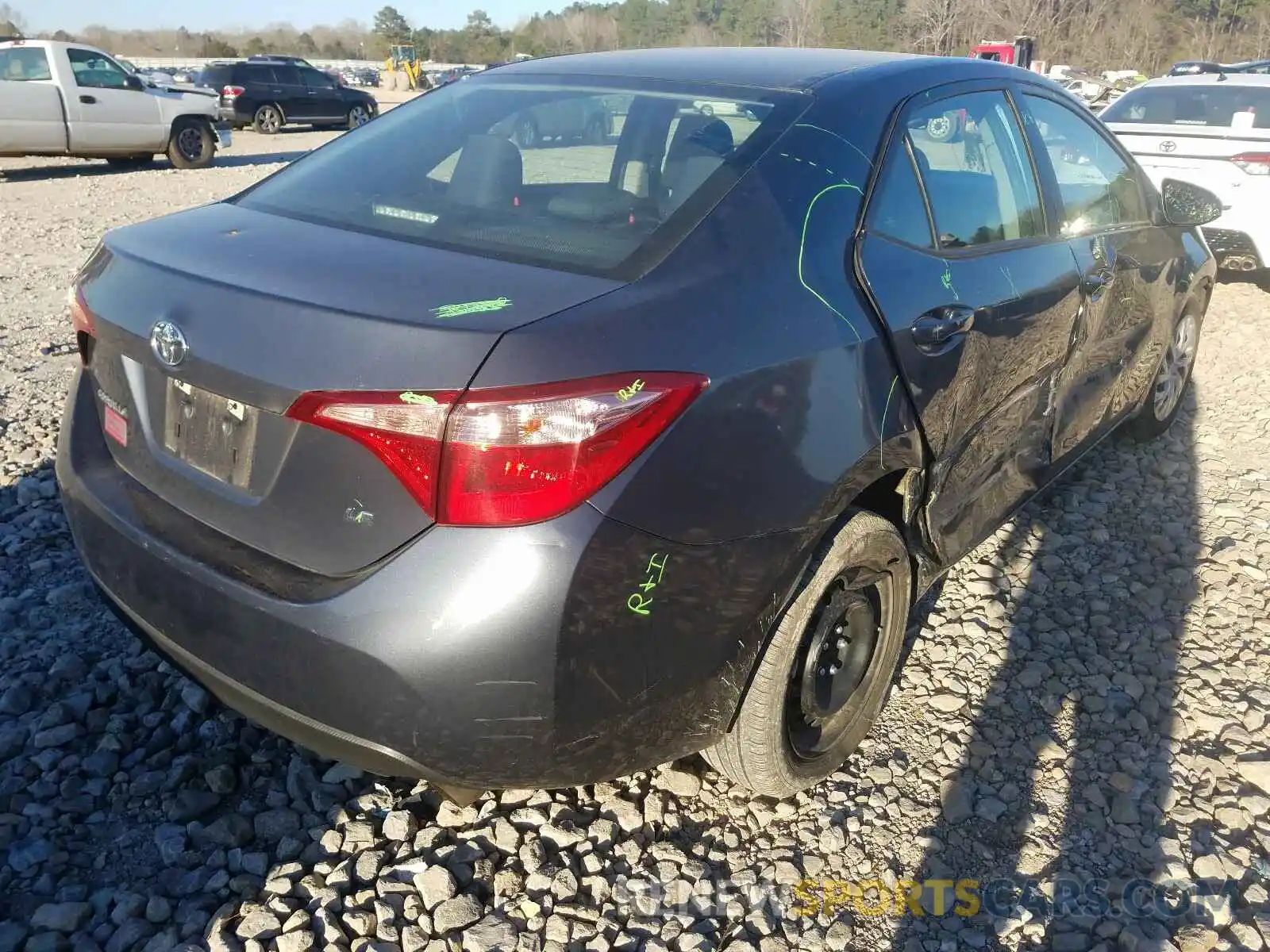 4 Photograph of a damaged car 5YFBURHE9KP923054 TOYOTA COROLLA 2019