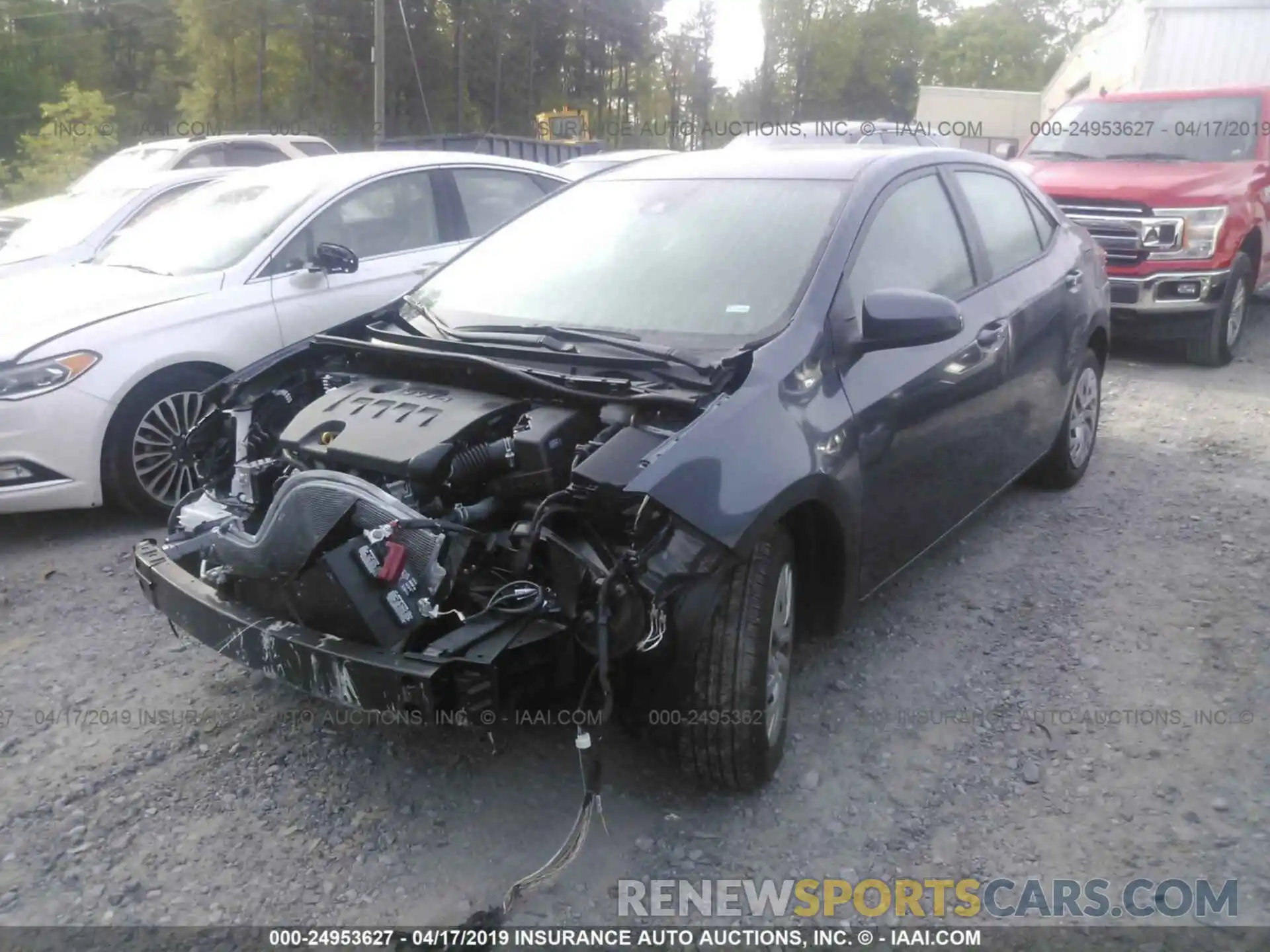 2 Photograph of a damaged car 5YFBURHE9KP923085 TOYOTA COROLLA 2019