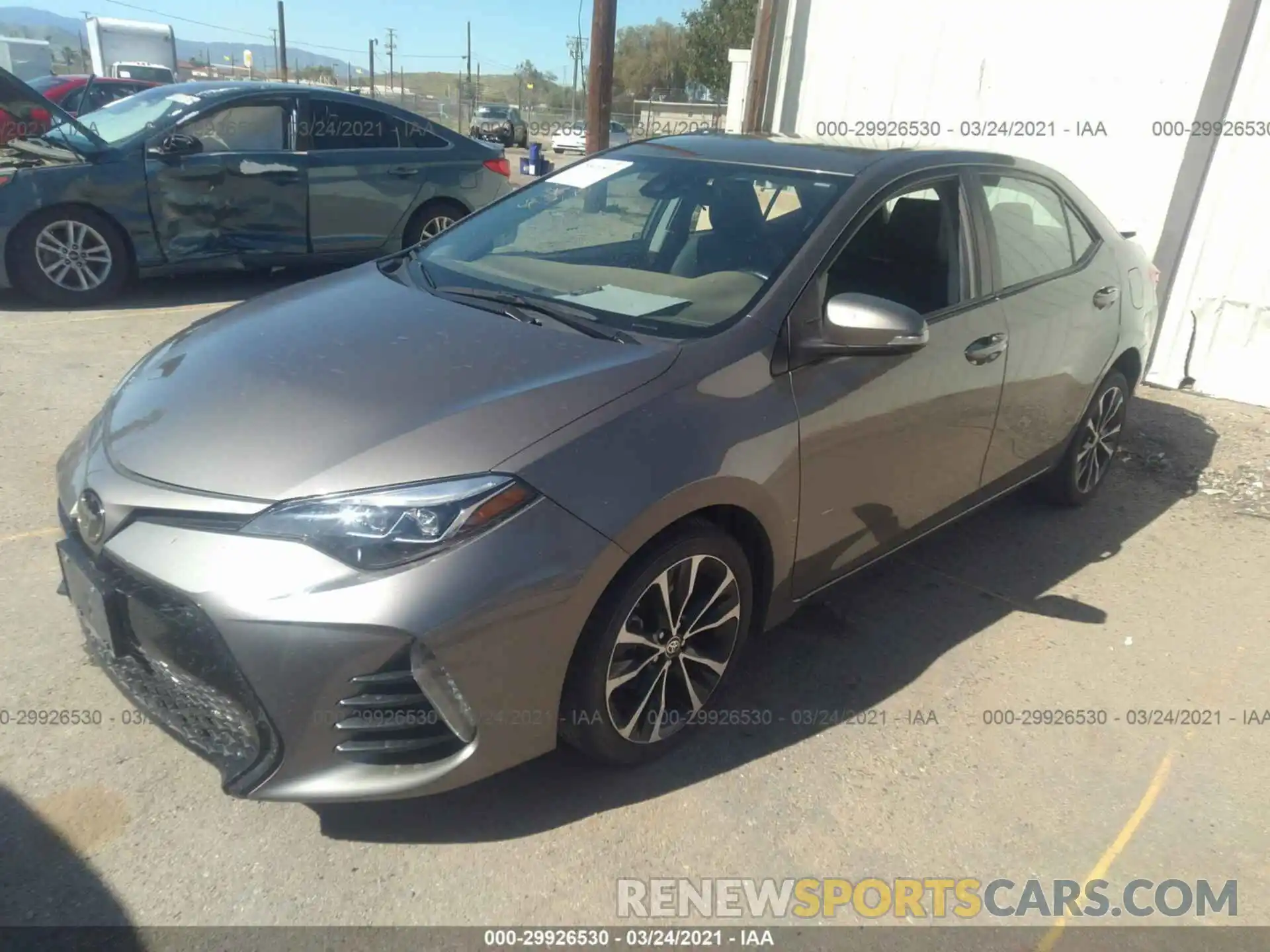 2 Photograph of a damaged car 5YFBURHE9KP923099 TOYOTA COROLLA 2019