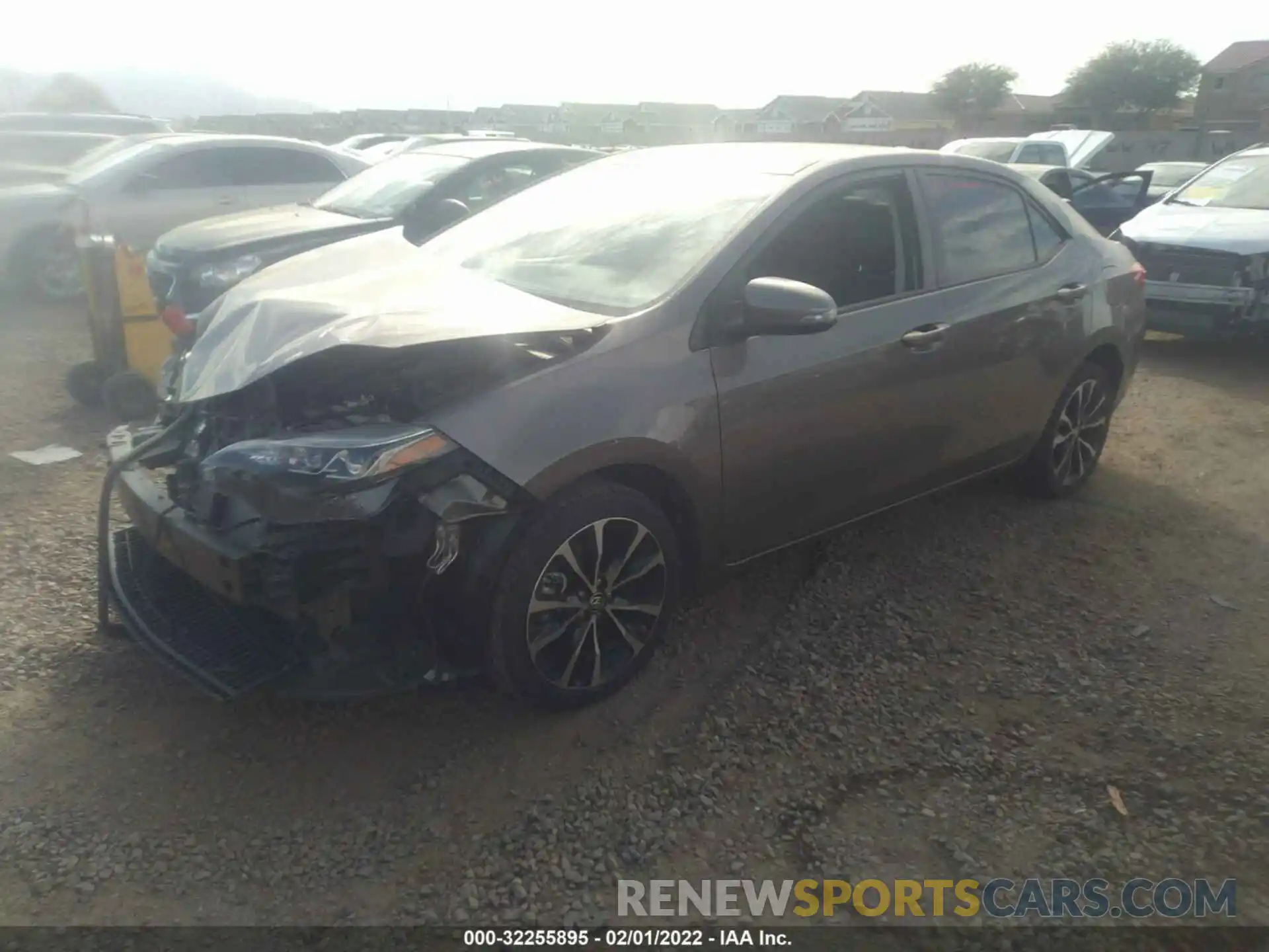 2 Photograph of a damaged car 5YFBURHE9KP923183 TOYOTA COROLLA 2019