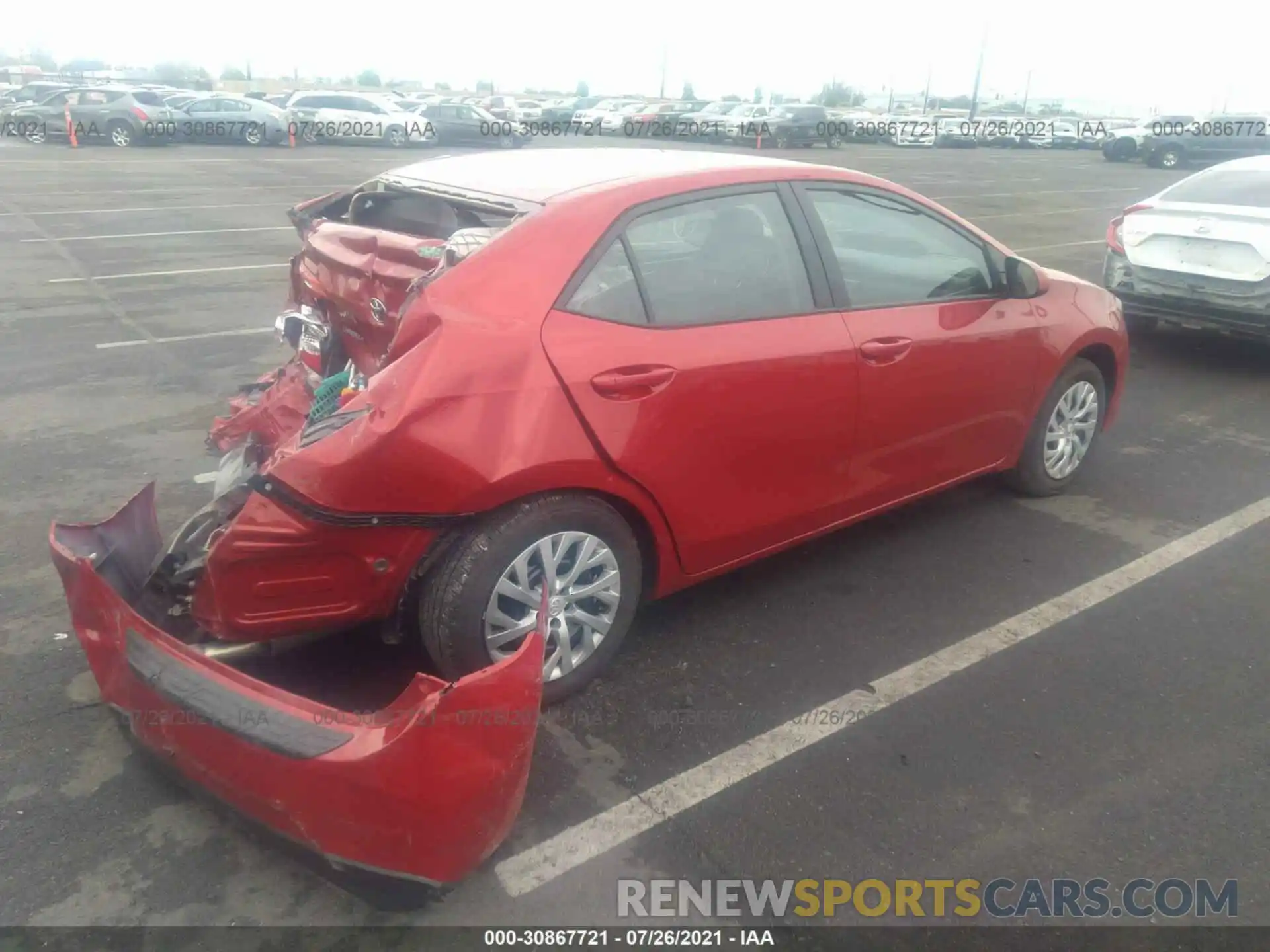 4 Photograph of a damaged car 5YFBURHE9KP923281 TOYOTA COROLLA 2019