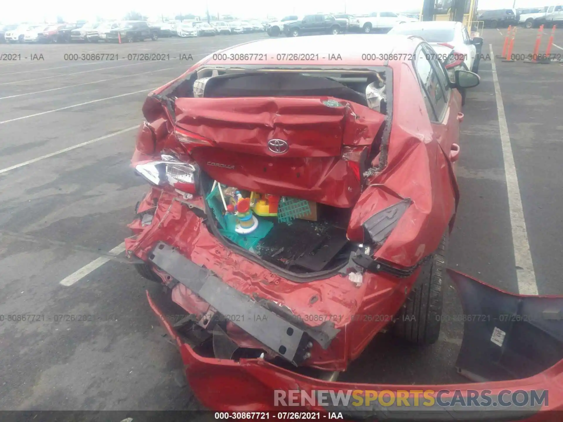 6 Photograph of a damaged car 5YFBURHE9KP923281 TOYOTA COROLLA 2019