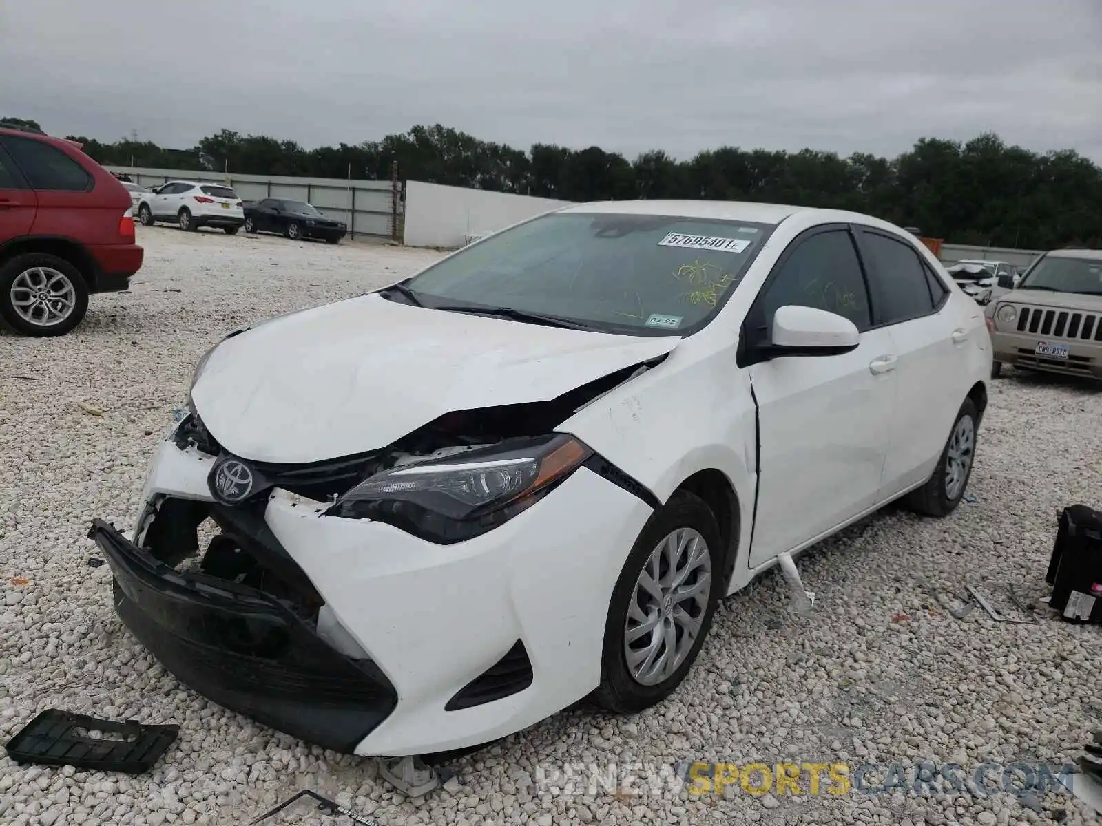 2 Photograph of a damaged car 5YFBURHE9KP925371 TOYOTA COROLLA 2019