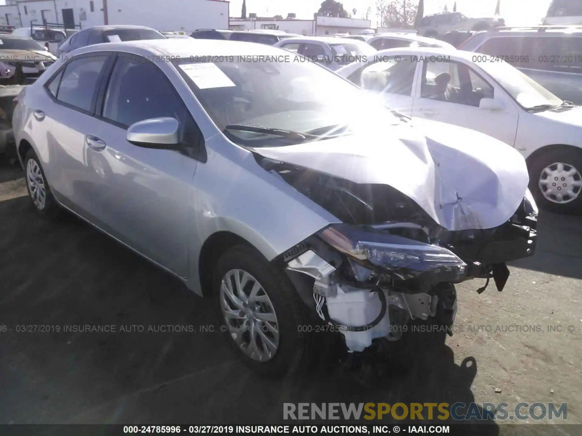 1 Photograph of a damaged car 5YFBURHE9KP925452 TOYOTA COROLLA 2019