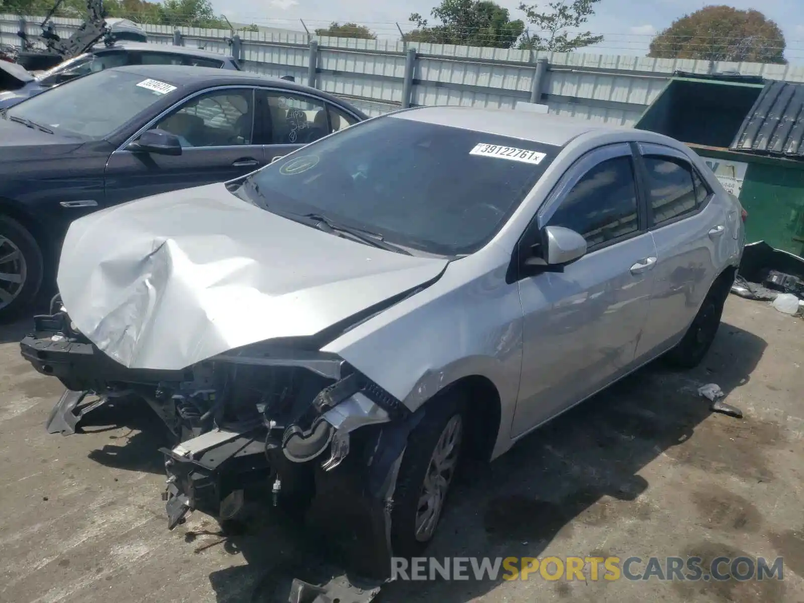 2 Photograph of a damaged car 5YFBURHE9KP925631 TOYOTA COROLLA 2019