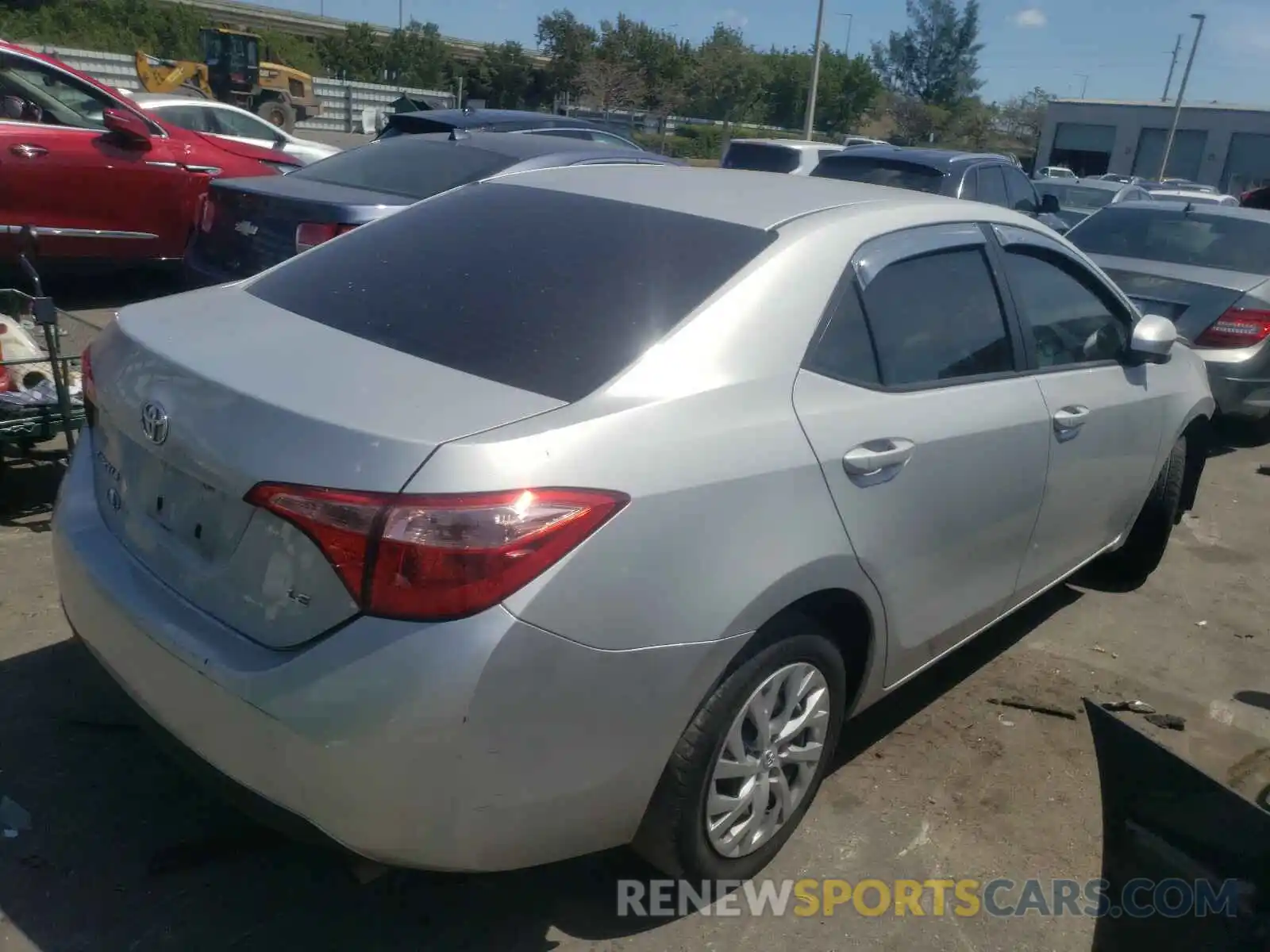 4 Photograph of a damaged car 5YFBURHE9KP925631 TOYOTA COROLLA 2019