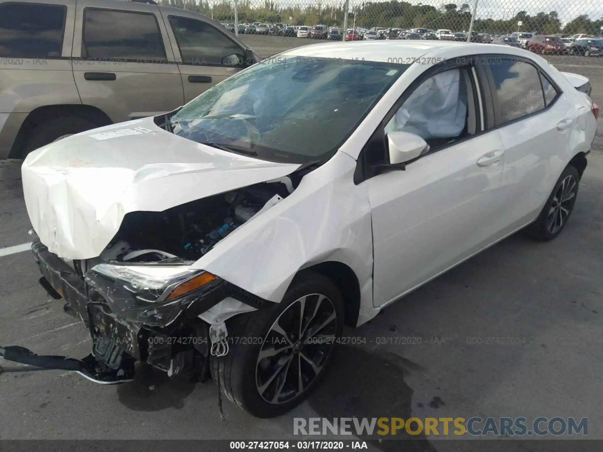 2 Photograph of a damaged car 5YFBURHE9KP925726 TOYOTA COROLLA 2019