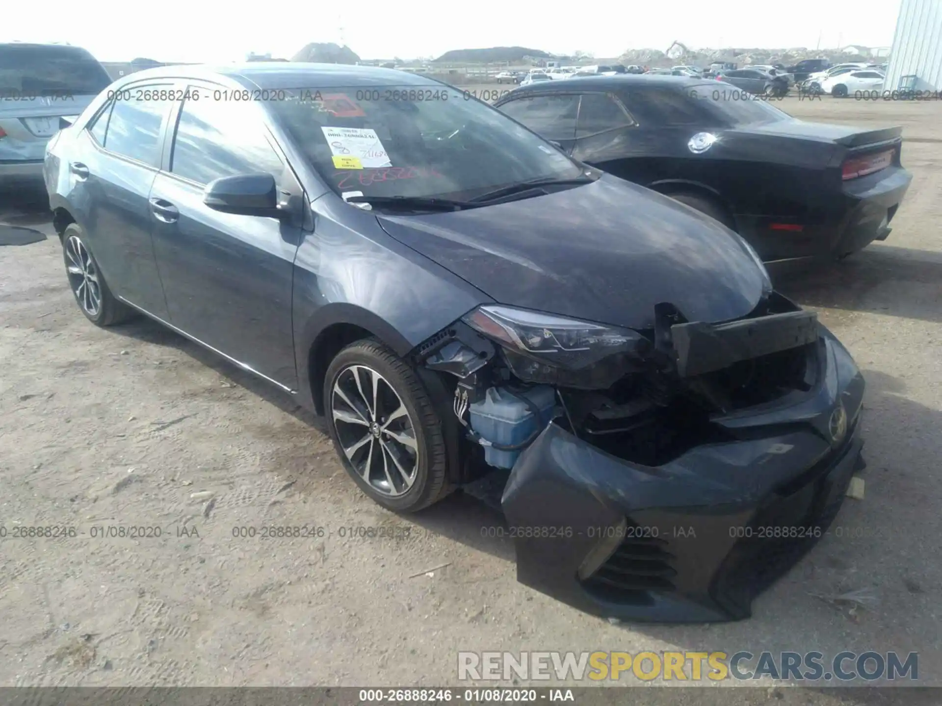 1 Photograph of a damaged car 5YFBURHE9KP926049 TOYOTA COROLLA 2019