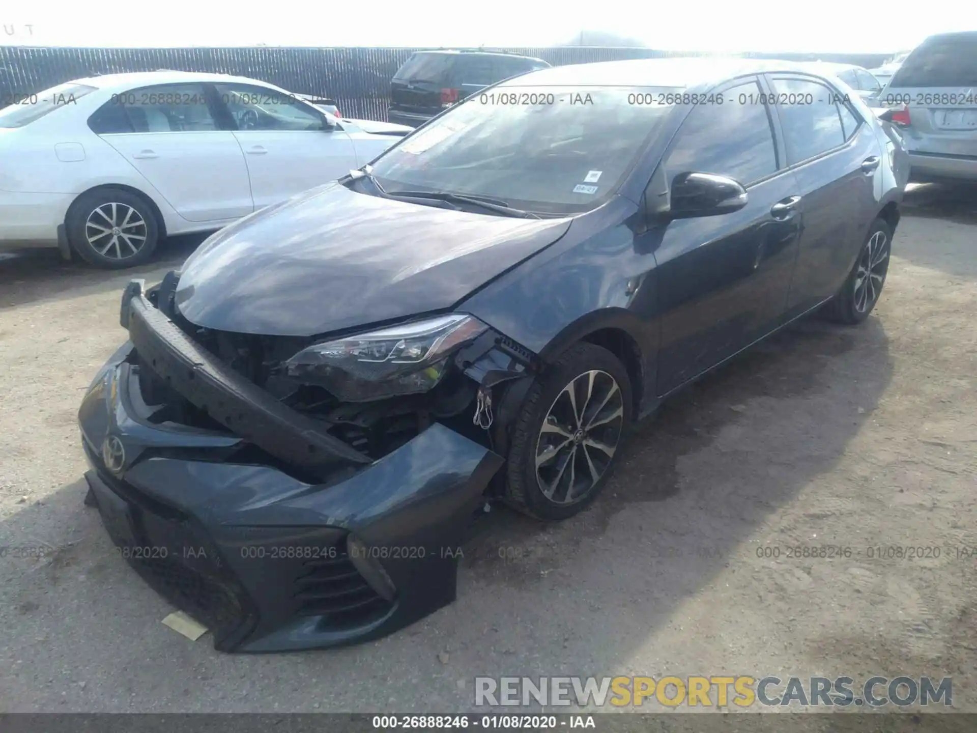 2 Photograph of a damaged car 5YFBURHE9KP926049 TOYOTA COROLLA 2019