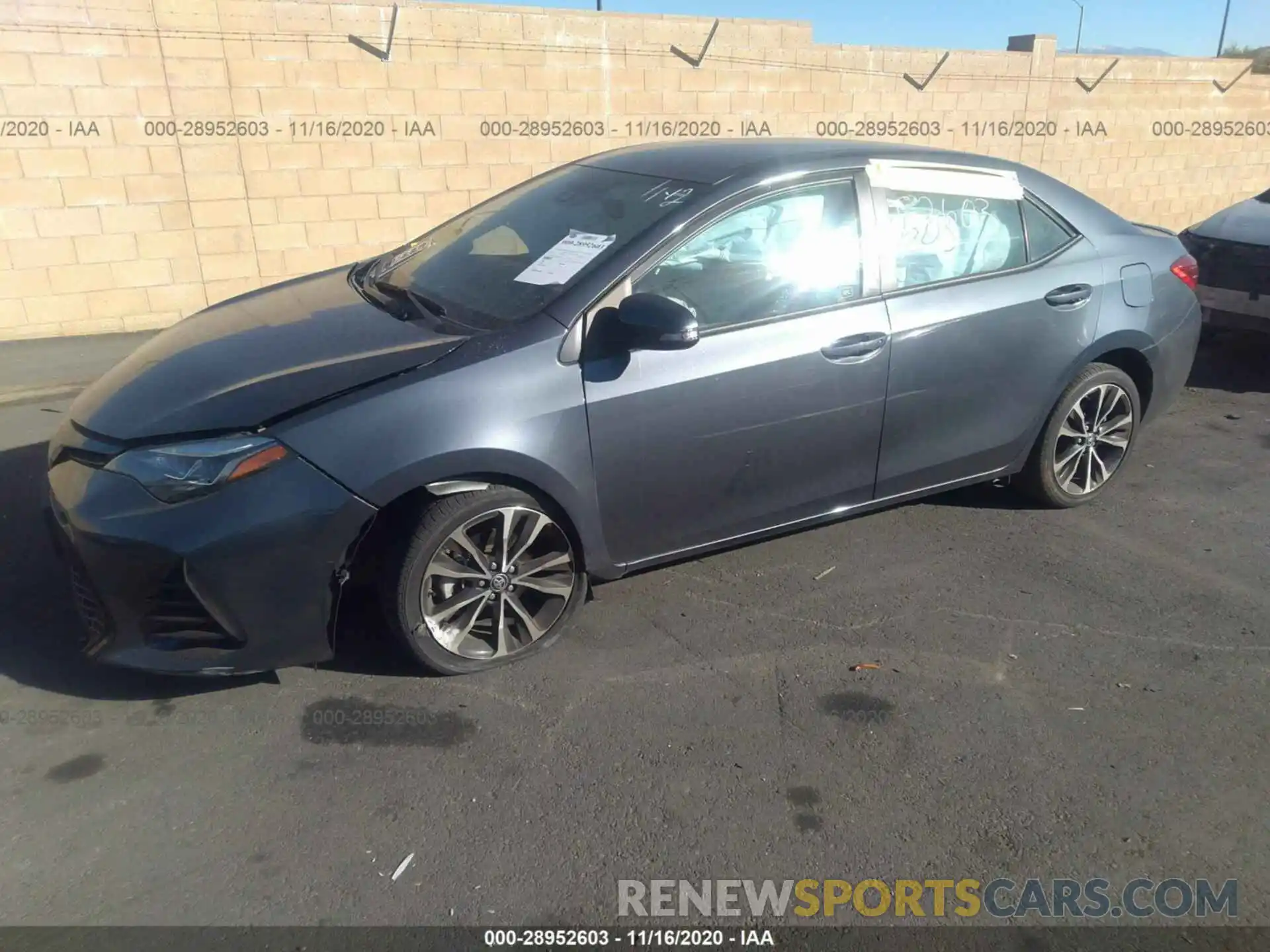 2 Photograph of a damaged car 5YFBURHE9KP926052 TOYOTA COROLLA 2019