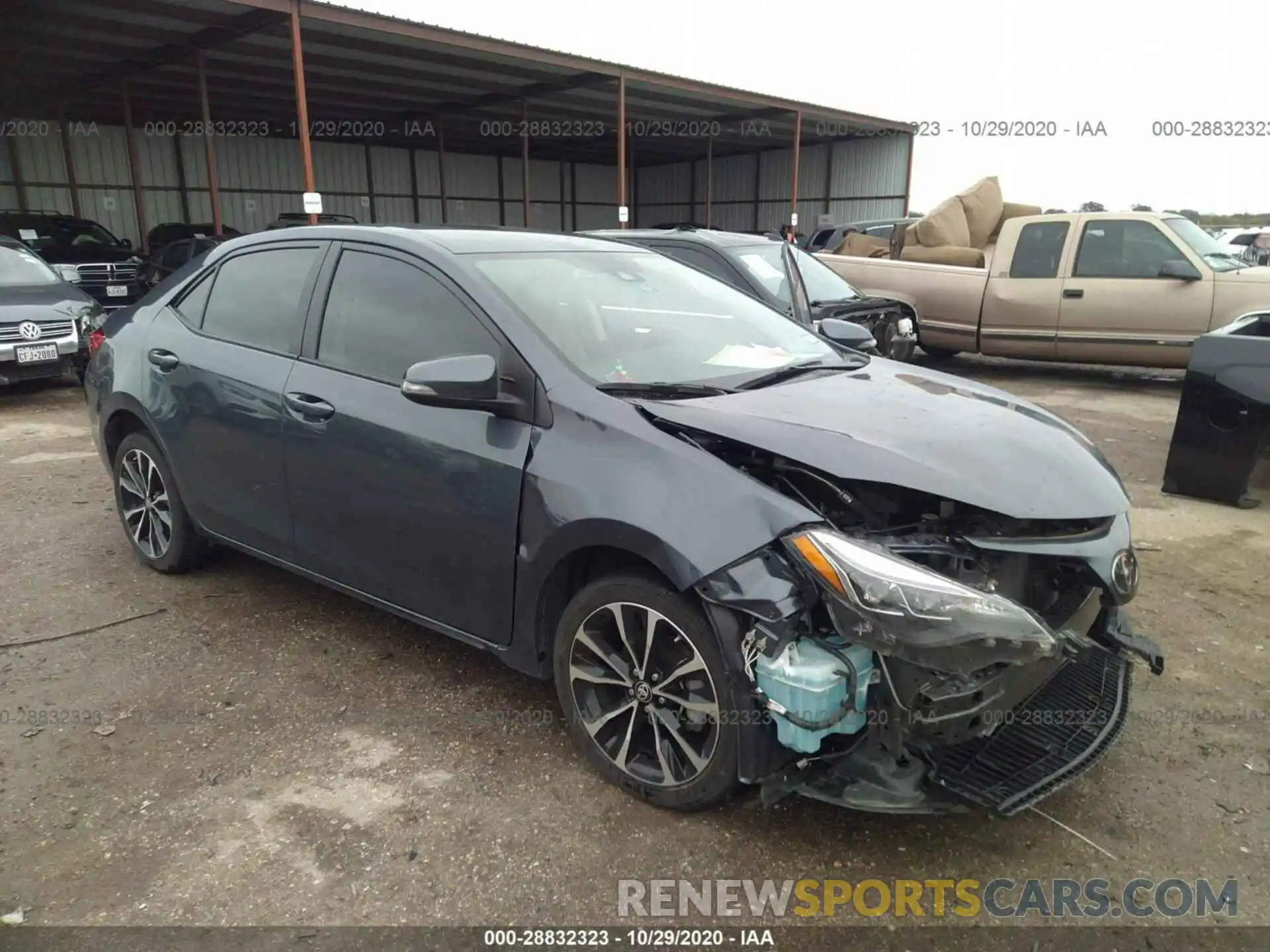 1 Photograph of a damaged car 5YFBURHE9KP926374 TOYOTA COROLLA 2019