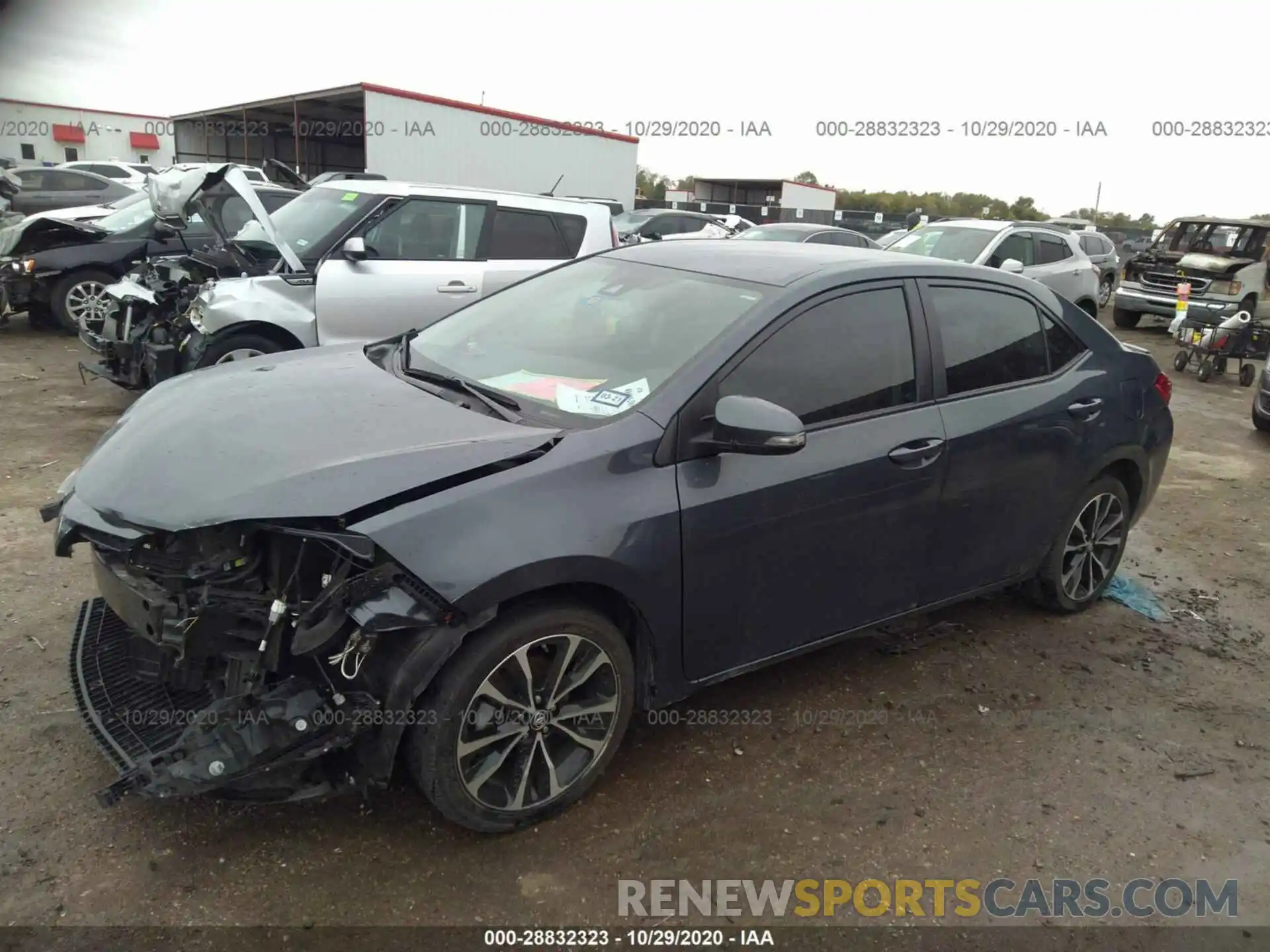 2 Photograph of a damaged car 5YFBURHE9KP926374 TOYOTA COROLLA 2019