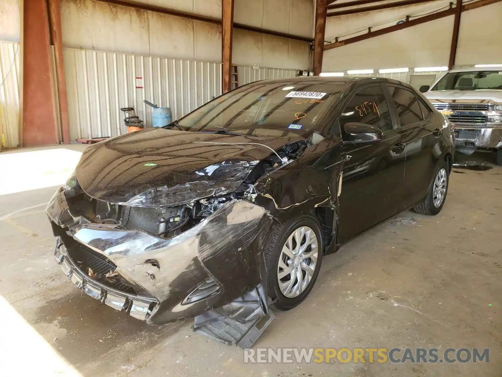 2 Photograph of a damaged car 5YFBURHE9KP926486 TOYOTA COROLLA 2019