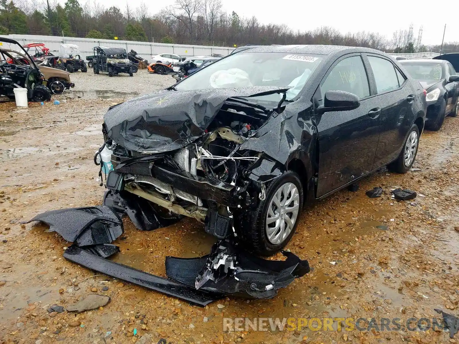 2 Photograph of a damaged car 5YFBURHE9KP926505 TOYOTA COROLLA 2019