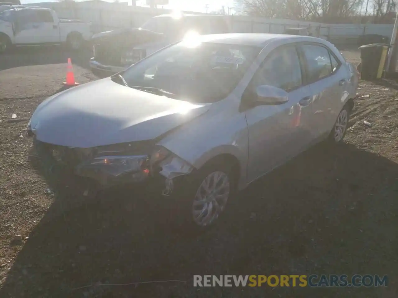 2 Photograph of a damaged car 5YFBURHE9KP927170 TOYOTA COROLLA 2019