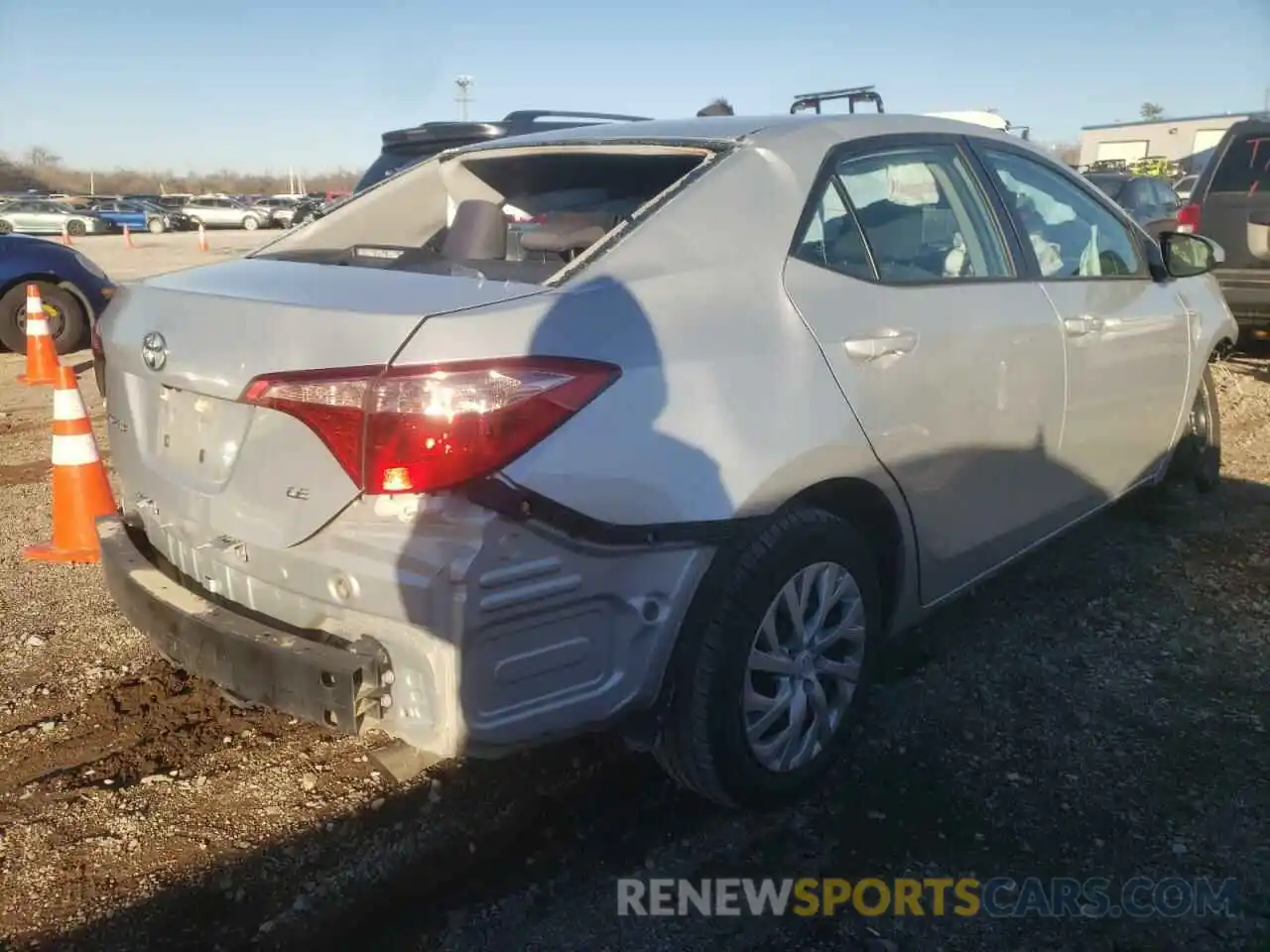 4 Photograph of a damaged car 5YFBURHE9KP927170 TOYOTA COROLLA 2019