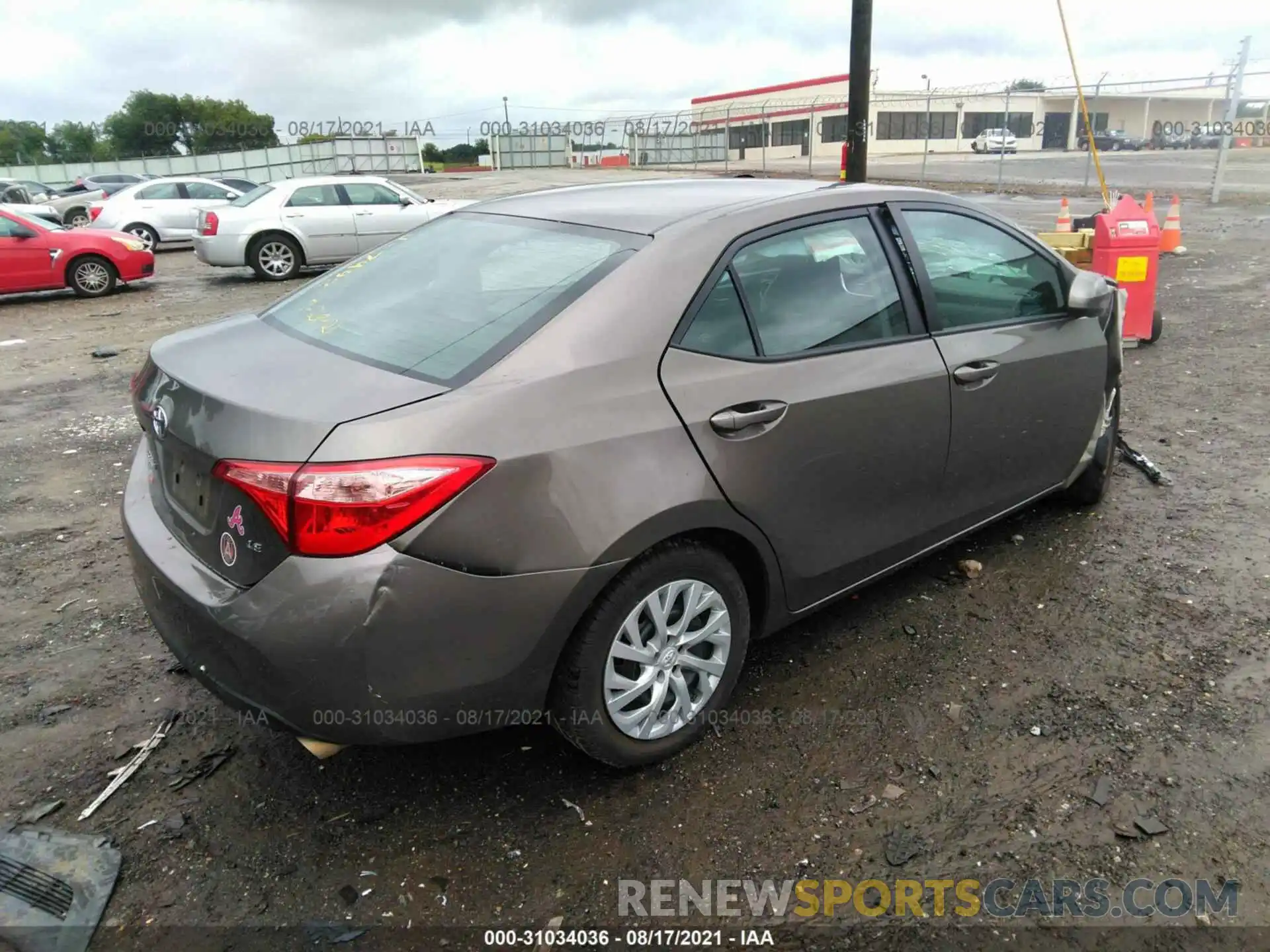 4 Photograph of a damaged car 5YFBURHE9KP927492 TOYOTA COROLLA 2019