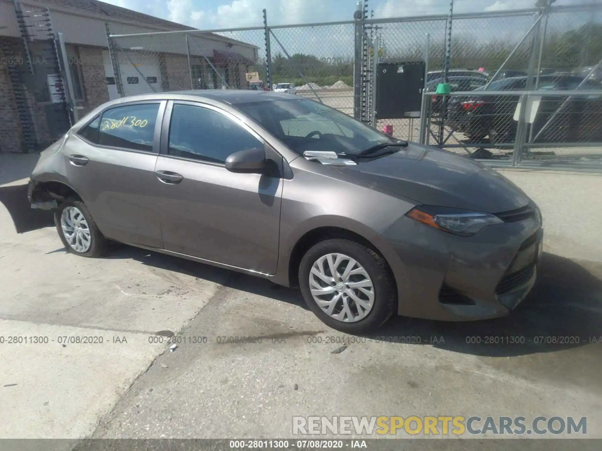 1 Photograph of a damaged car 5YFBURHE9KP927640 TOYOTA COROLLA 2019