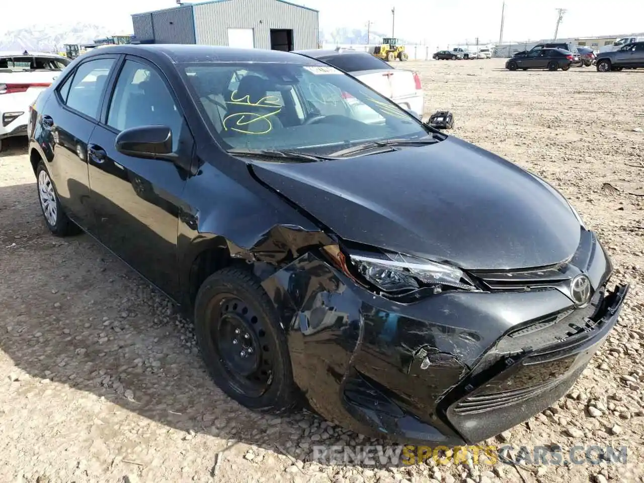 1 Photograph of a damaged car 5YFBURHE9KP927735 TOYOTA COROLLA 2019