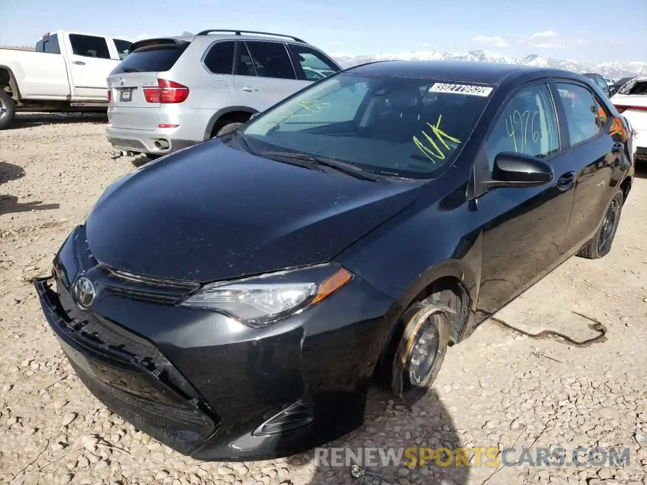 2 Photograph of a damaged car 5YFBURHE9KP927735 TOYOTA COROLLA 2019