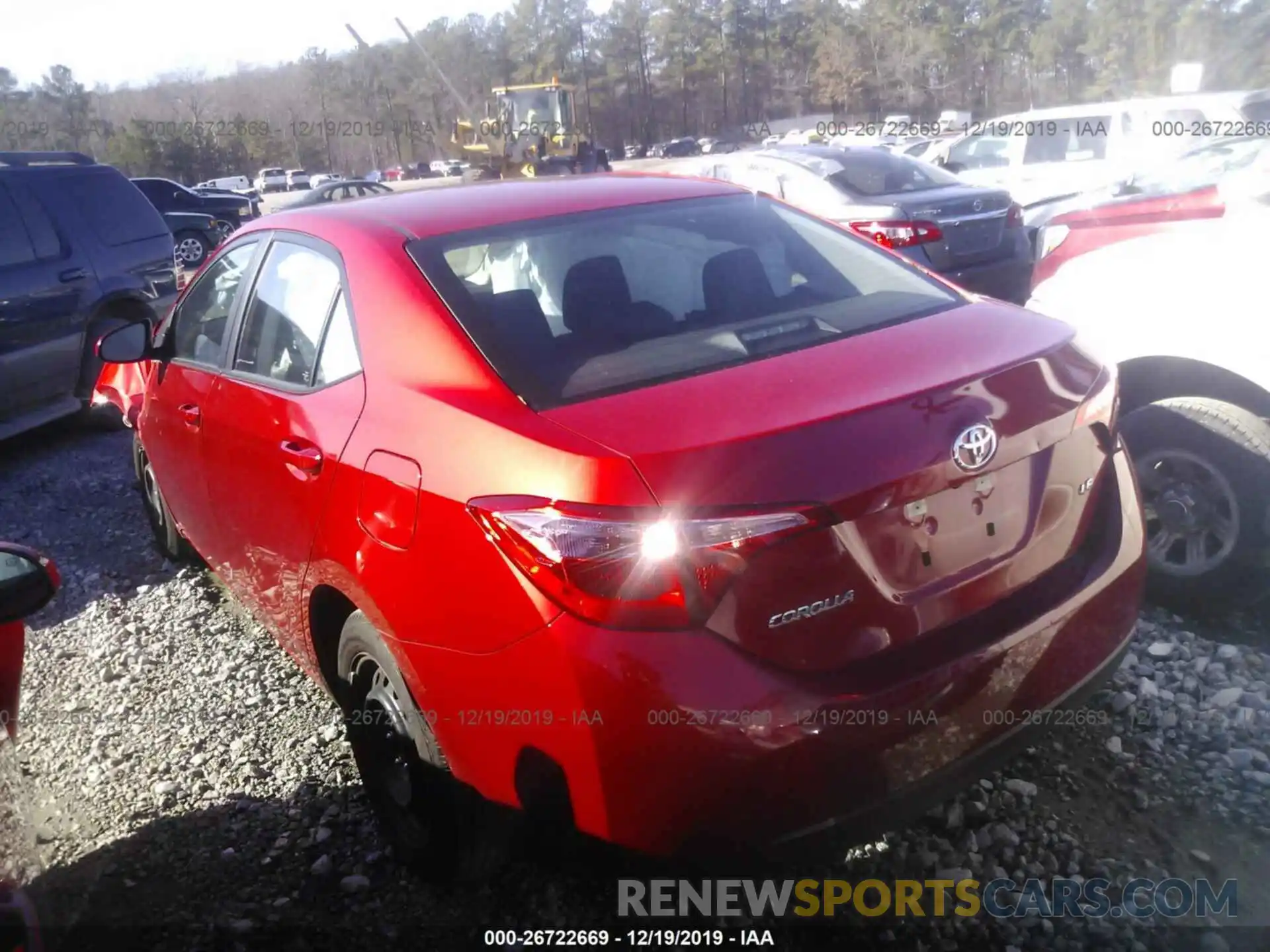 3 Photograph of a damaged car 5YFBURHE9KP928304 TOYOTA COROLLA 2019