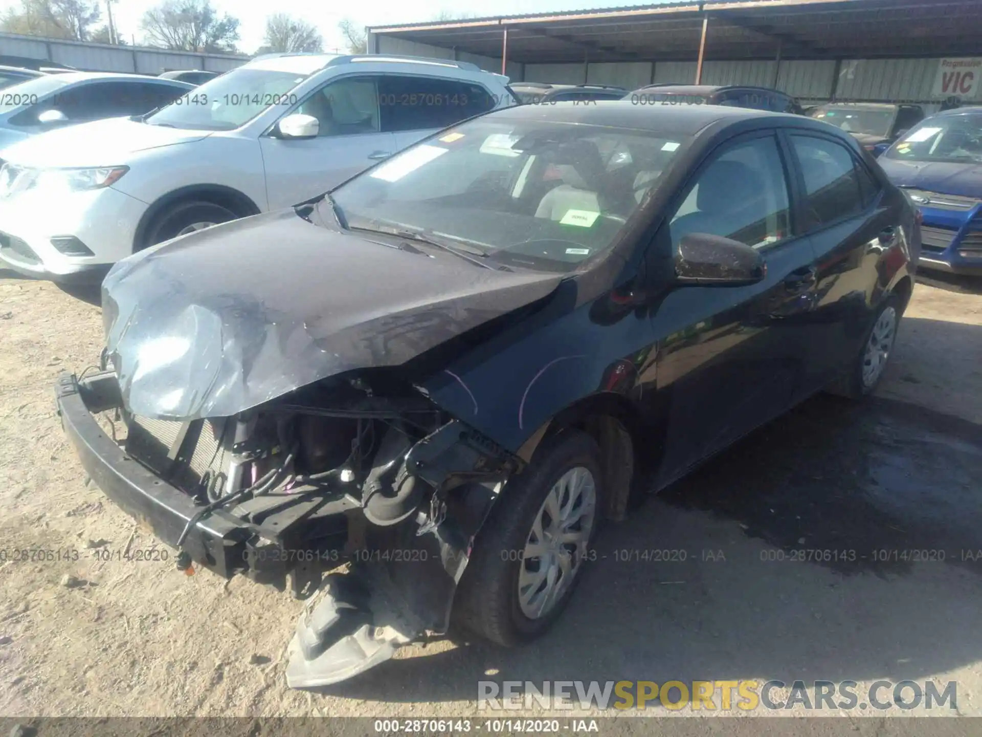 2 Photograph of a damaged car 5YFBURHE9KP928416 TOYOTA COROLLA 2019