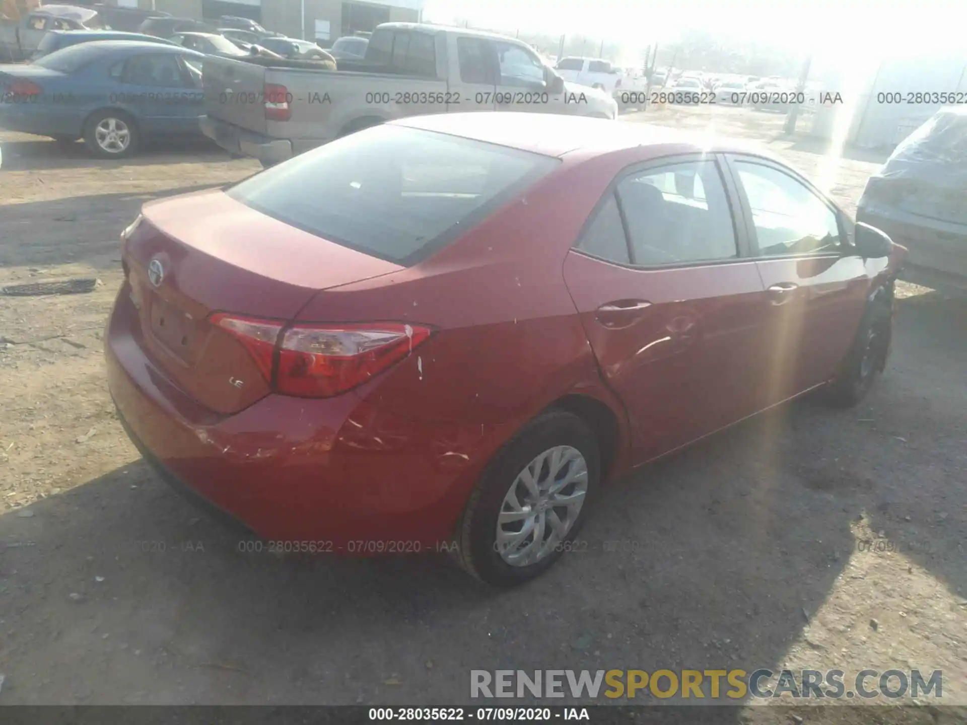 4 Photograph of a damaged car 5YFBURHE9KP928755 TOYOTA COROLLA 2019