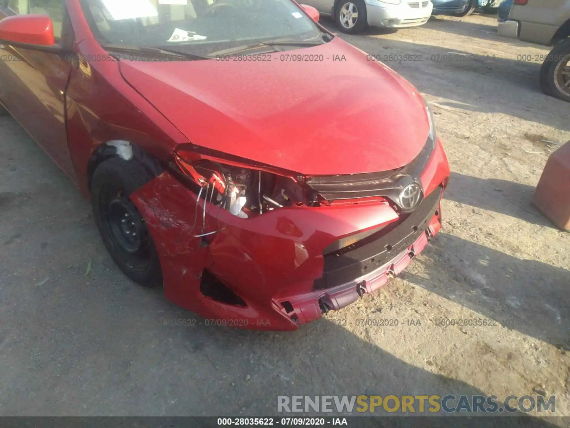 6 Photograph of a damaged car 5YFBURHE9KP928755 TOYOTA COROLLA 2019