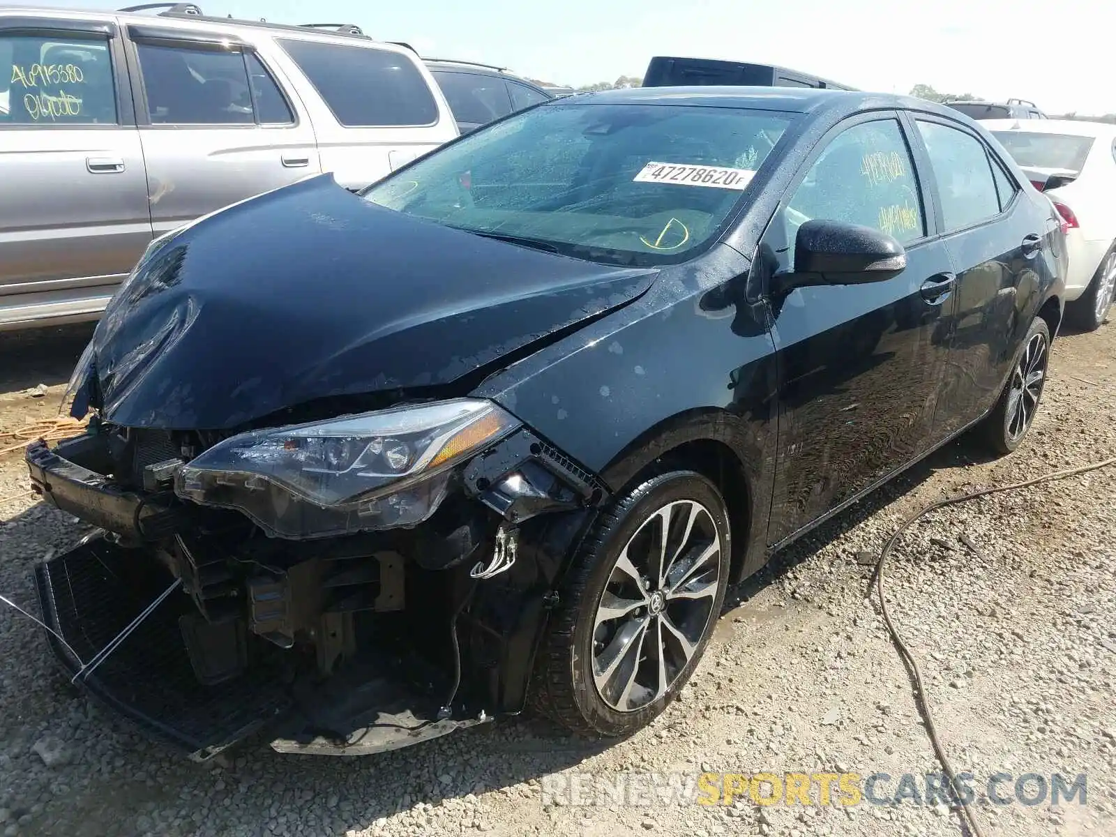 2 Photograph of a damaged car 5YFBURHE9KP928920 TOYOTA COROLLA 2019