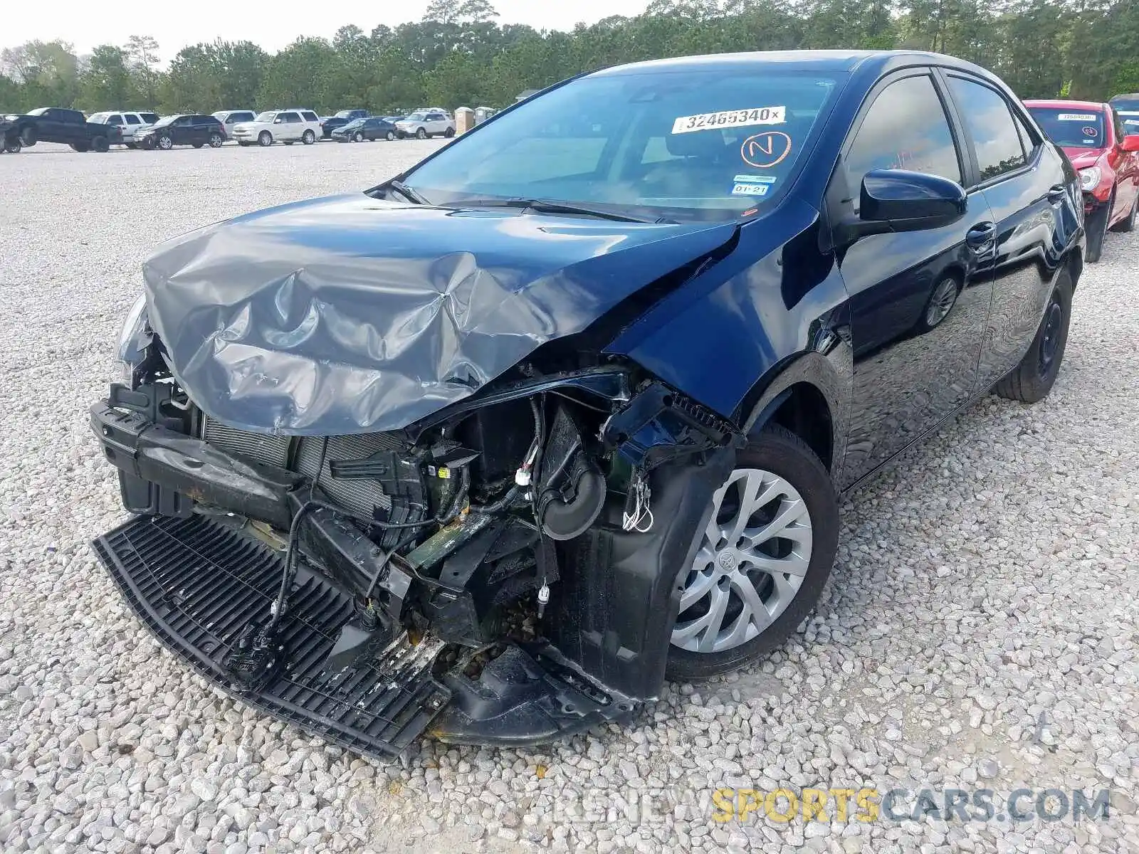 2 Photograph of a damaged car 5YFBURHE9KP929002 TOYOTA COROLLA 2019