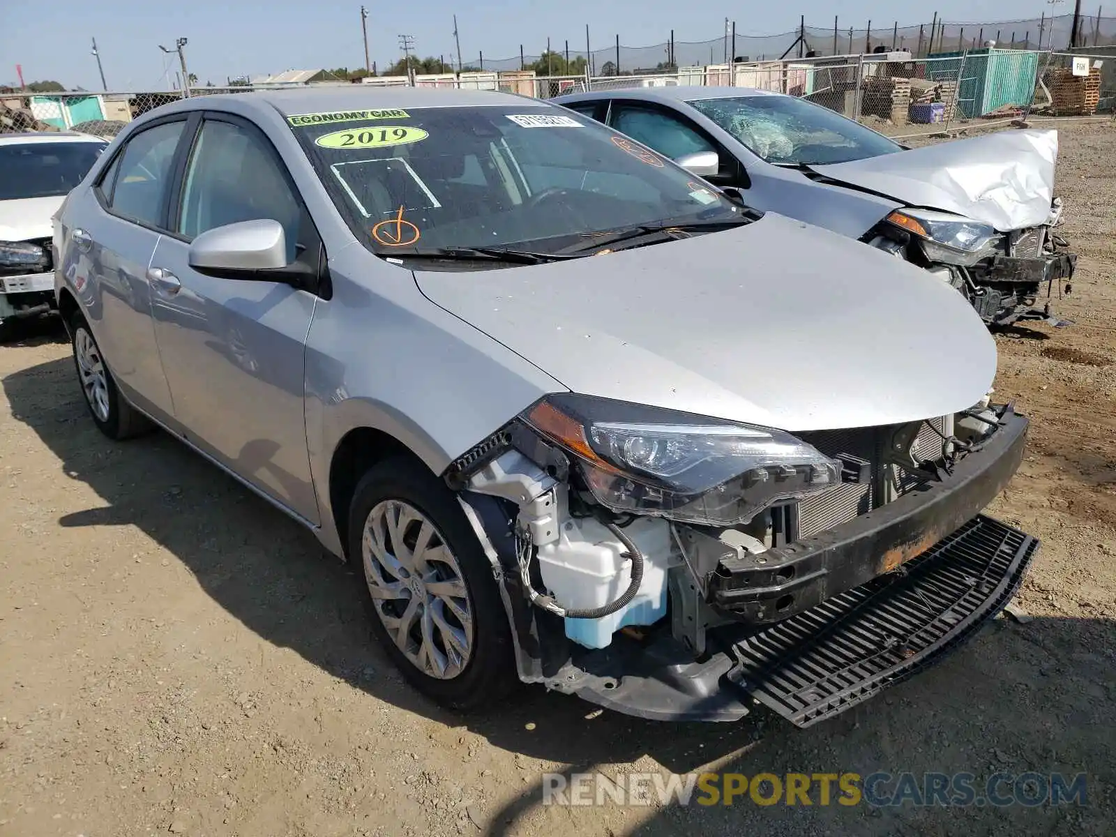 1 Photograph of a damaged car 5YFBURHE9KP929081 TOYOTA COROLLA 2019